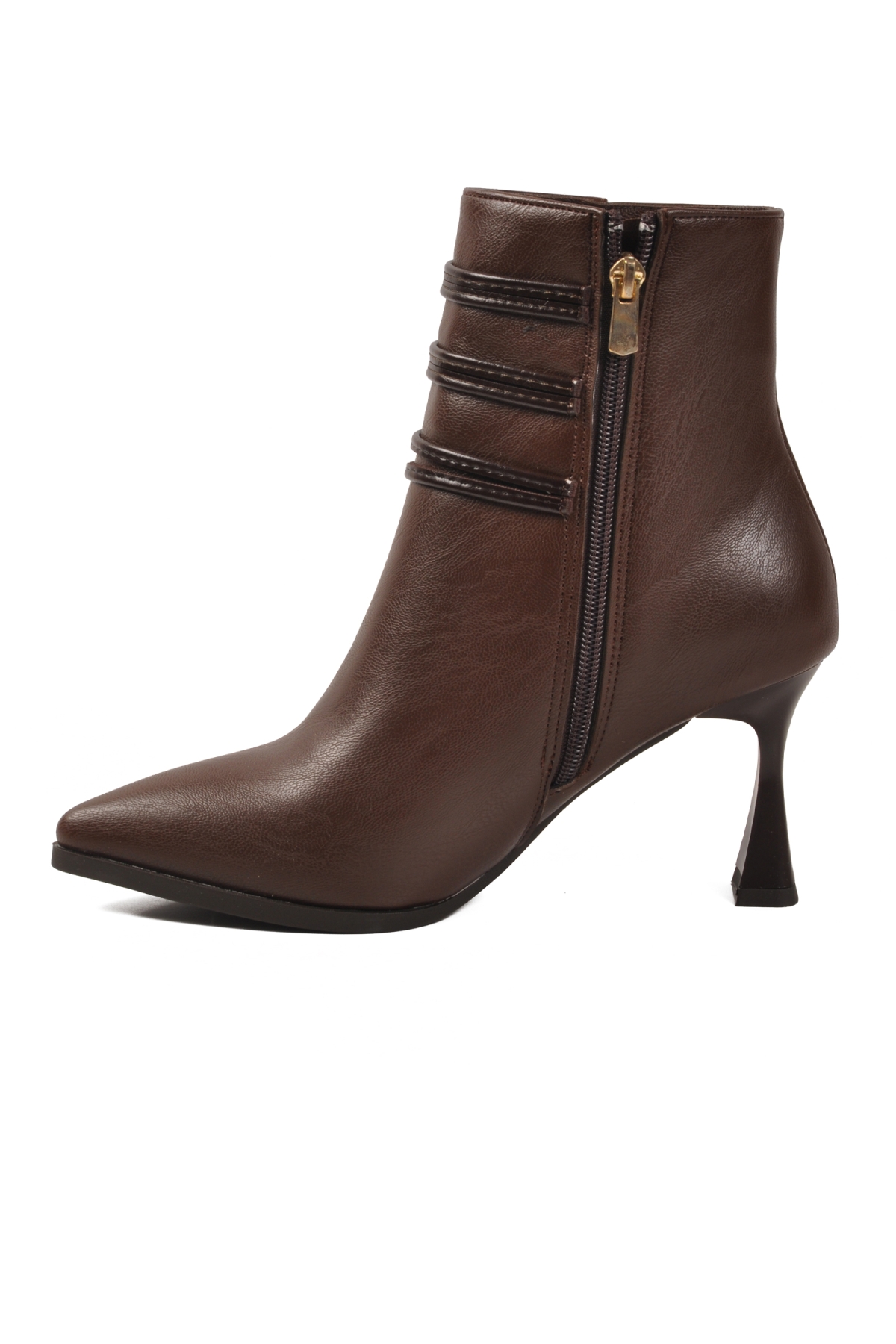 Ayakmod Ayakmod Kahverengi Ayakımod 9652003 Kahve Kadın Topuklu Bot | Flo Kahverengi - 3. görsel