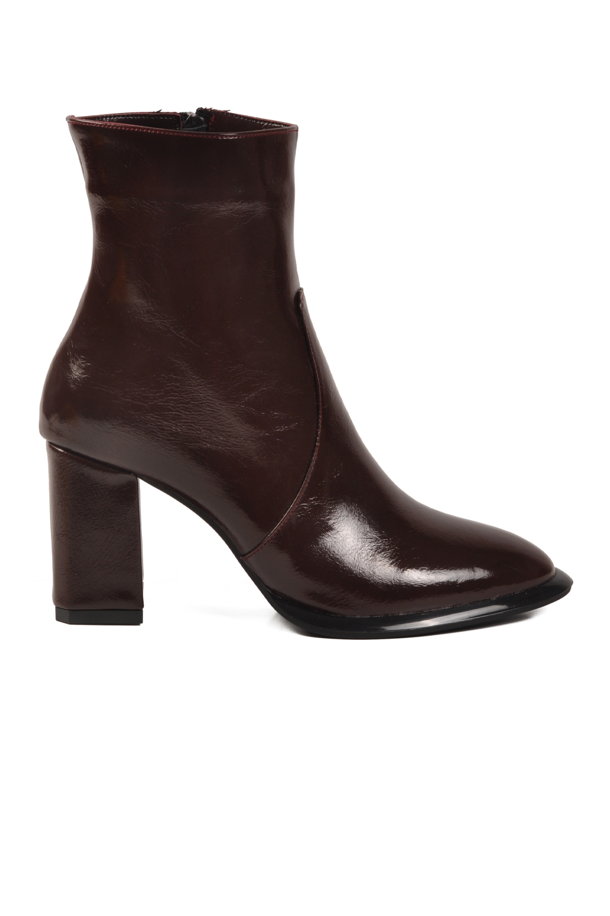 Ayakmod Ayakmod 878601 Polarlı Bordo Kadın Topuklu Bot | Flo Bordo - 2. görsel