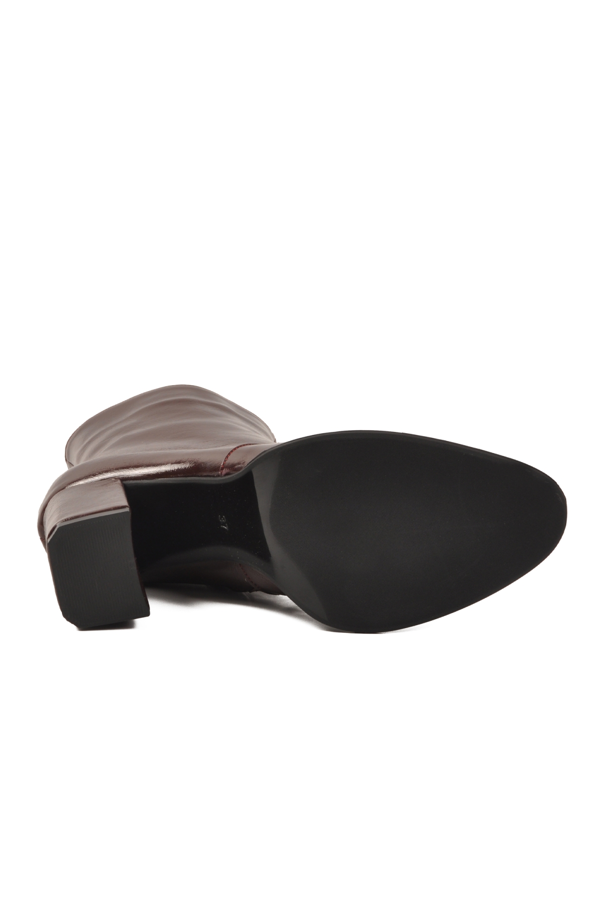 Ayakmod Ayakmod 878601 Polarlı Bordo Kadın Topuklu Bot | Flo Bordo - 6. görsel