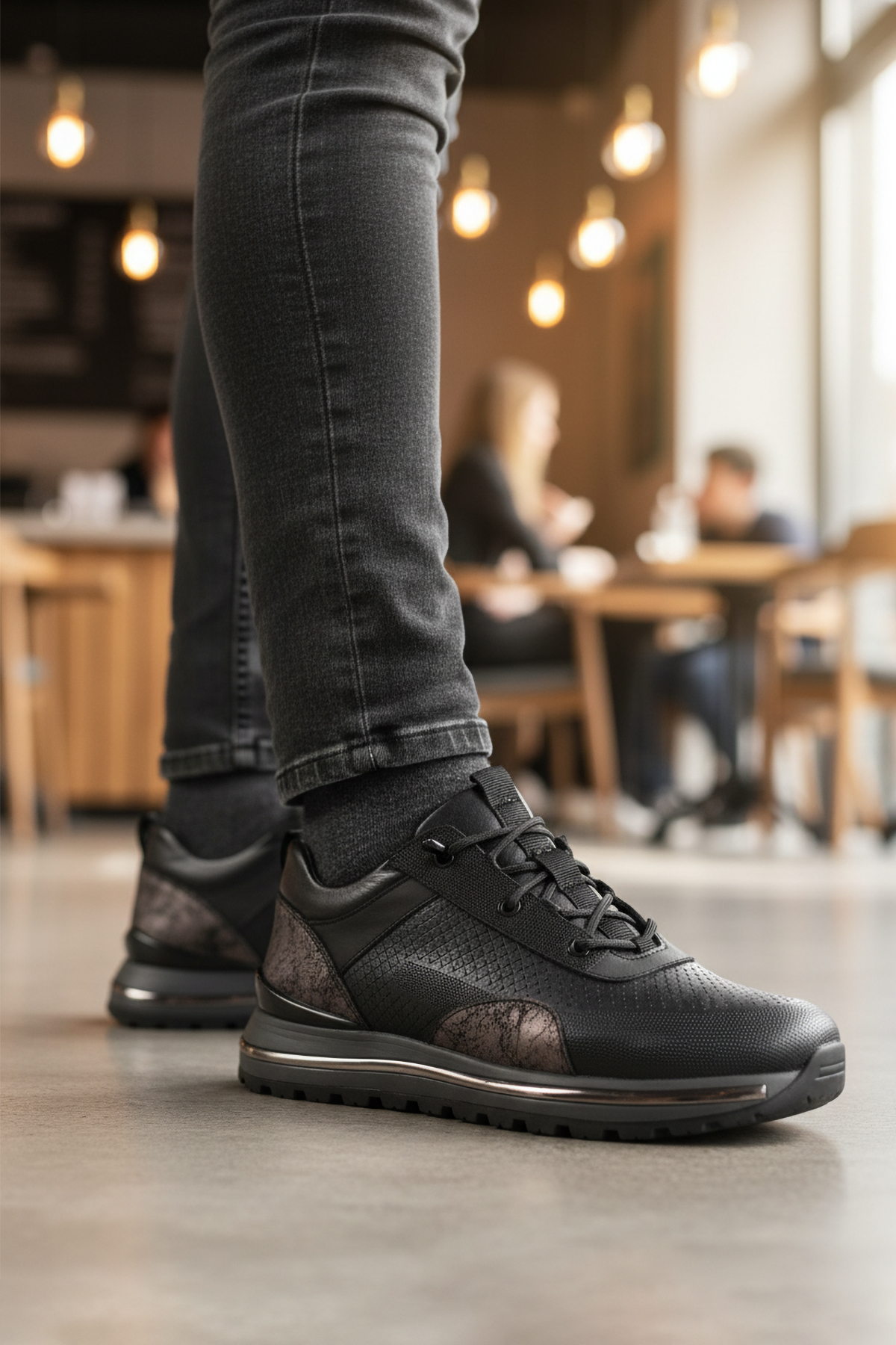 Voyager Voyager M533 Hakiki Deri Lacivert Erkek Günlük Ayakkabı Casual Ayakkabı | Flo Lacivert - 4. görsel