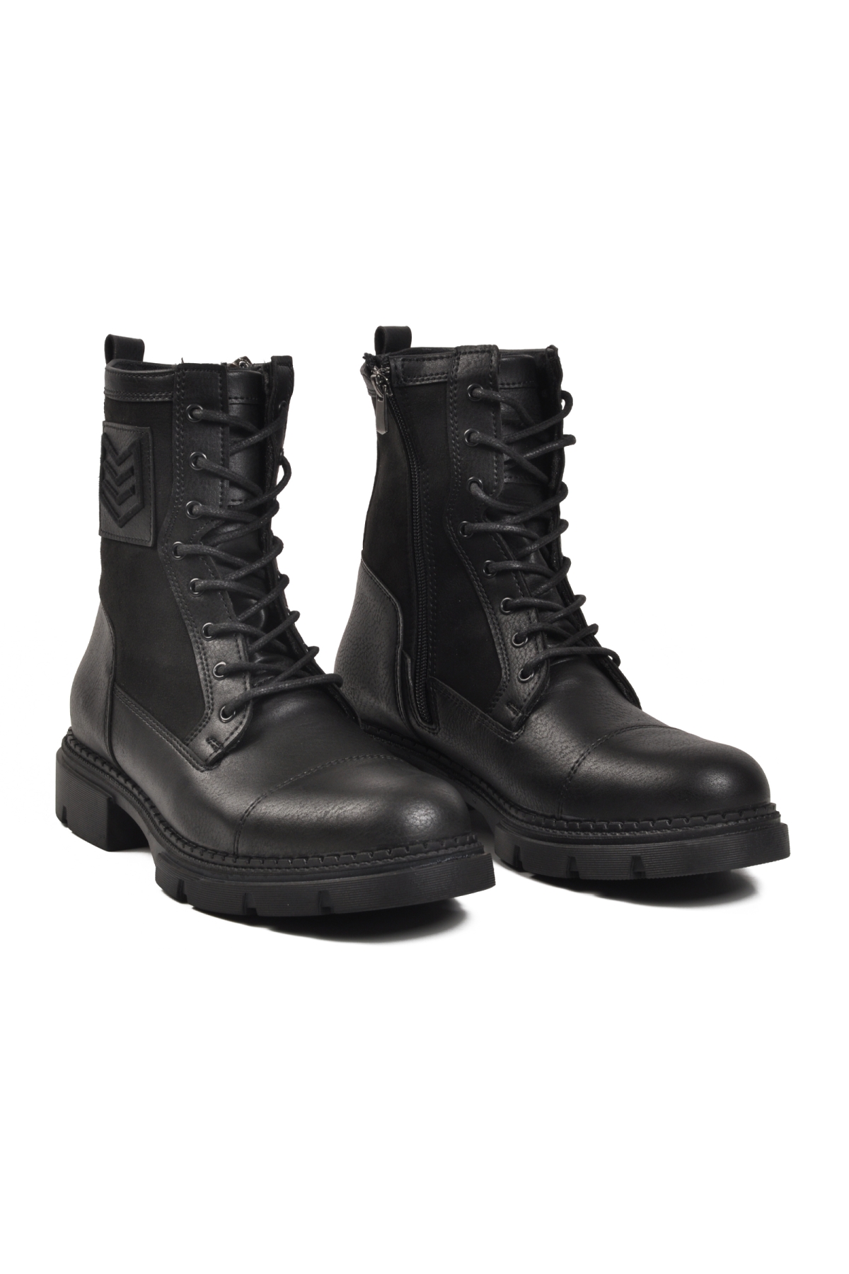 Ayakmod Ayakmod 638 Siyah Bağcıklı Kaymaz Erkek Bot | Flo Siyah - 4. görsel