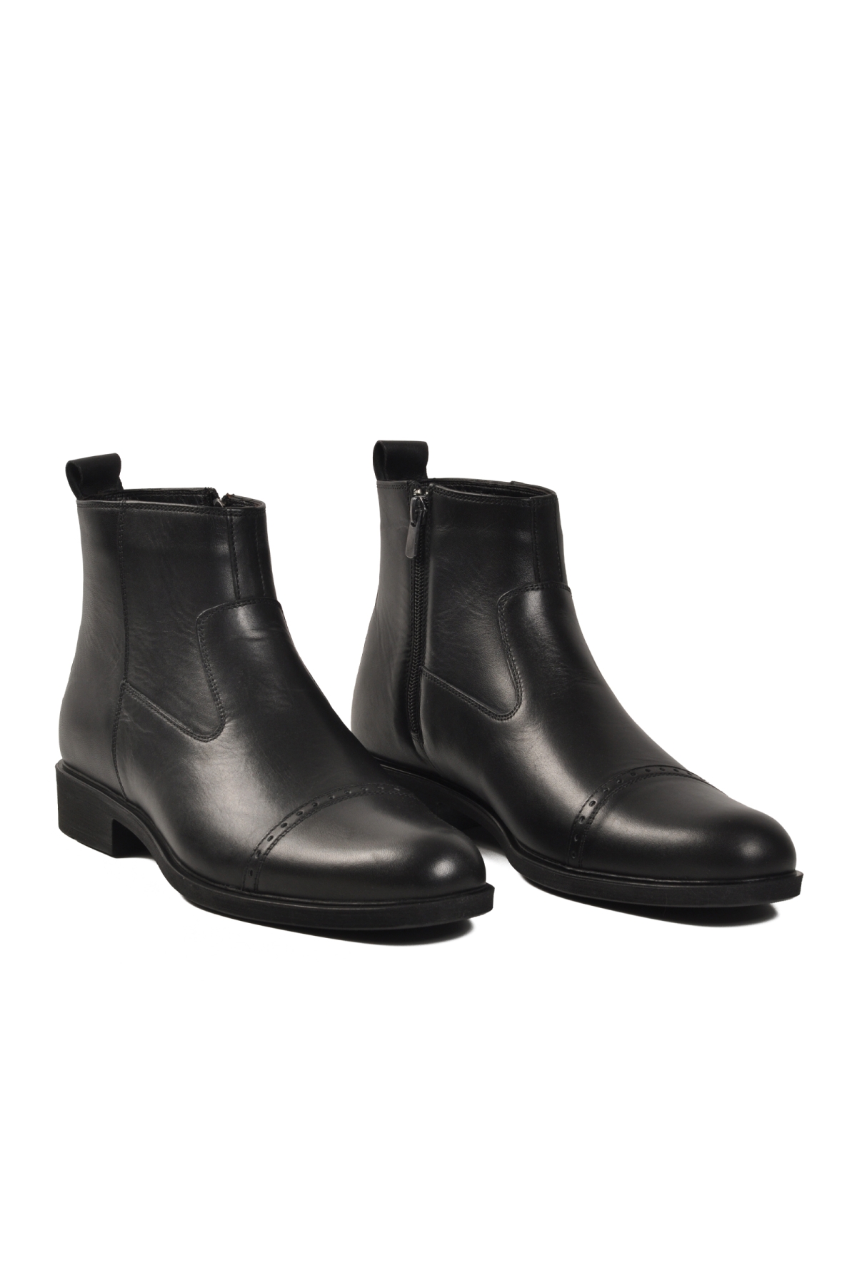 Ayakmod Ayakmod 02001 Hakiki Deri Siyah Erkek Bot | Flo Siyah - 4. görsel