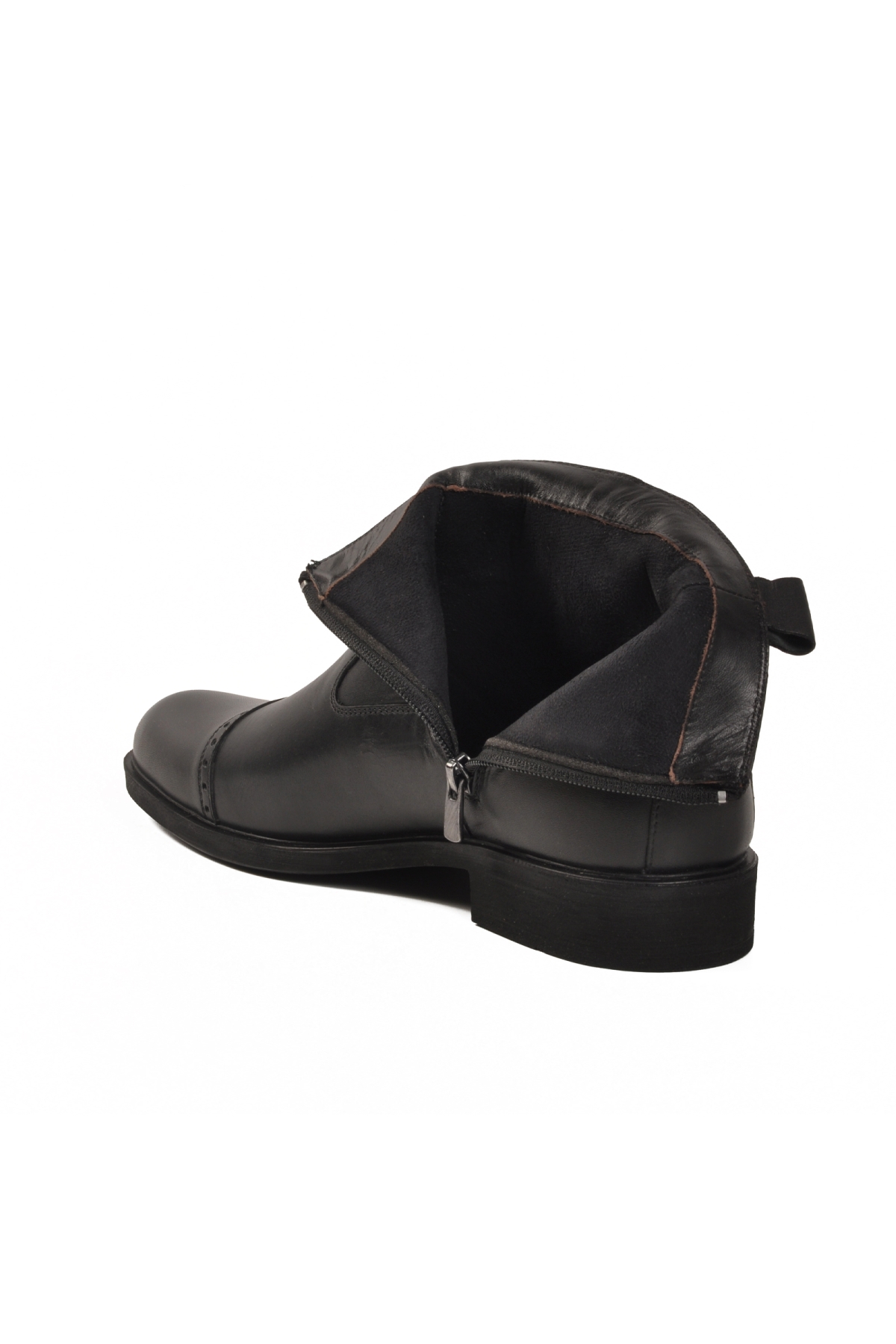 Ayakmod Ayakmod 02001 Hakiki Deri Siyah Erkek Bot | Flo Siyah - 5. görsel