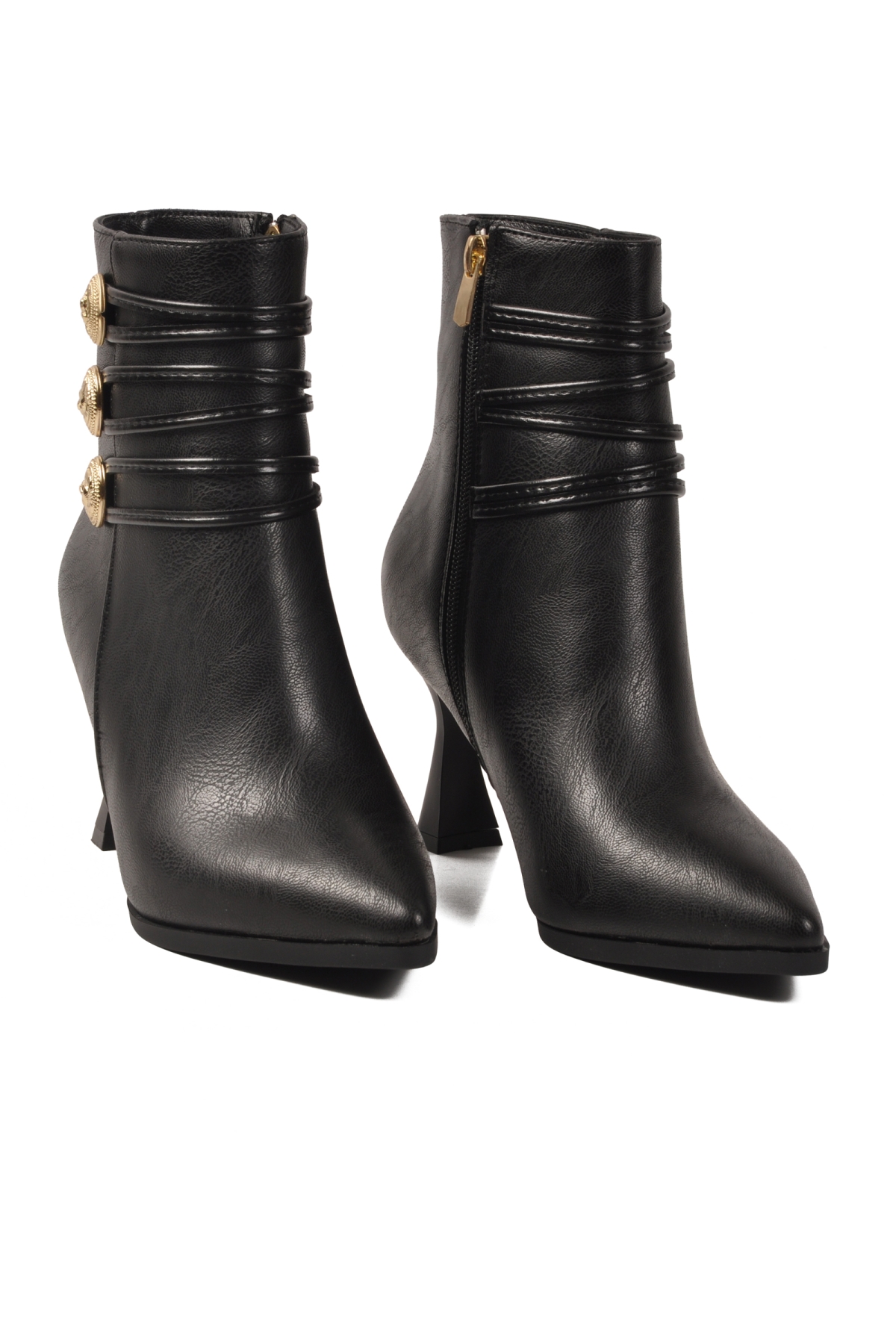 Ayakmod Ayakmod Ayakımod 9652003 Siyah Kadın Topuklu Bot | Flo Siyah - 4. görsel