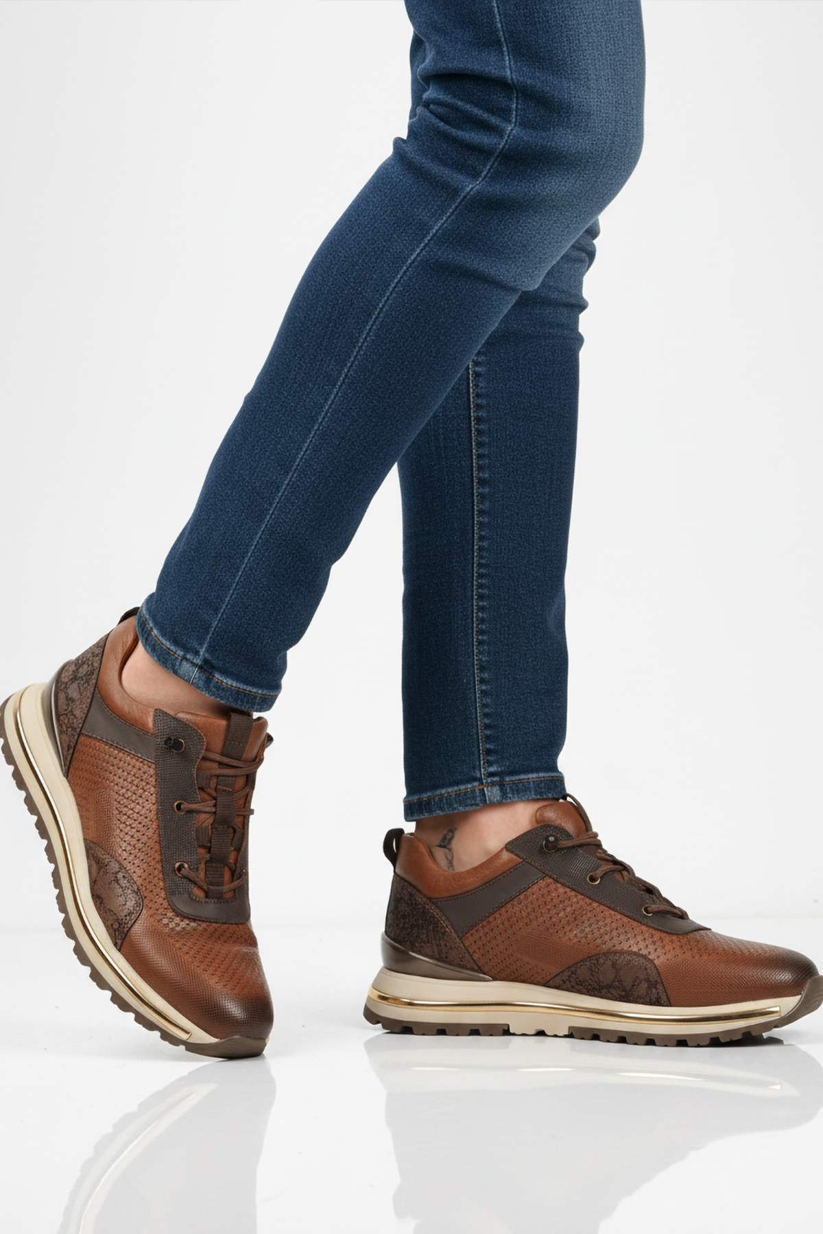 Voyager Voyager M533 Hakiki Deri Taba Erkek Günlük Ayakkabı Casual Ayakkabı | Flo Taba - 2. görsel