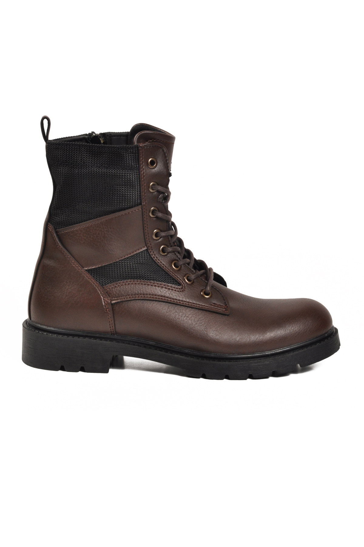 Ayakmod Ayakmod Kahverengi 756 Kaymaz Bağcıklı Kahve Erkek Bot | Flo Kahverengi - 2. görsel