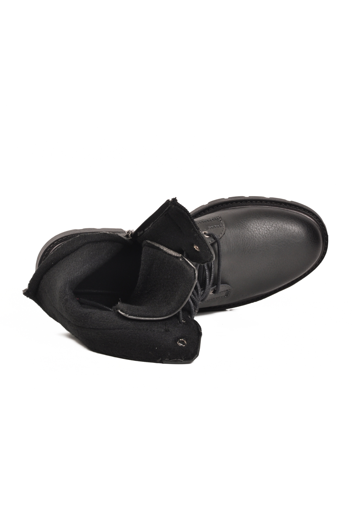 Ayakmod Ayakmod Gri 756 Kaymaz Bağcıklı Füme Erkek Bot | Flo Gri - 5. görsel