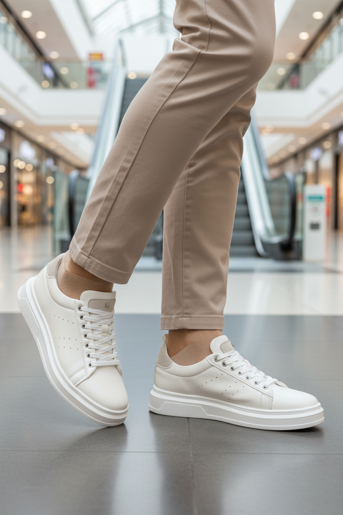 Ayakmod Ayakmod 179 Bağcıklı Beyaz Erkek Günlük Ayakkabı Casual Ayakkabı | Flo Beyaz - 4. görsel