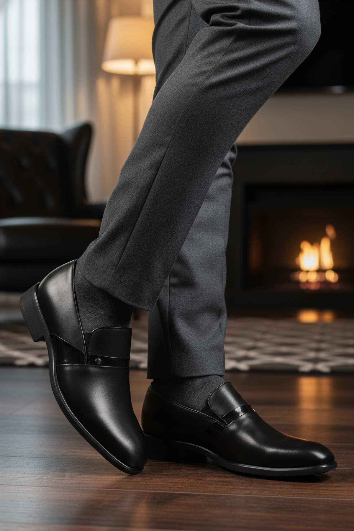 Ayakmod Ayakmod 02213 Hakiki Deri Siyah Erkek Klasik Ayakkabı | Flo Siyah - 4. görsel