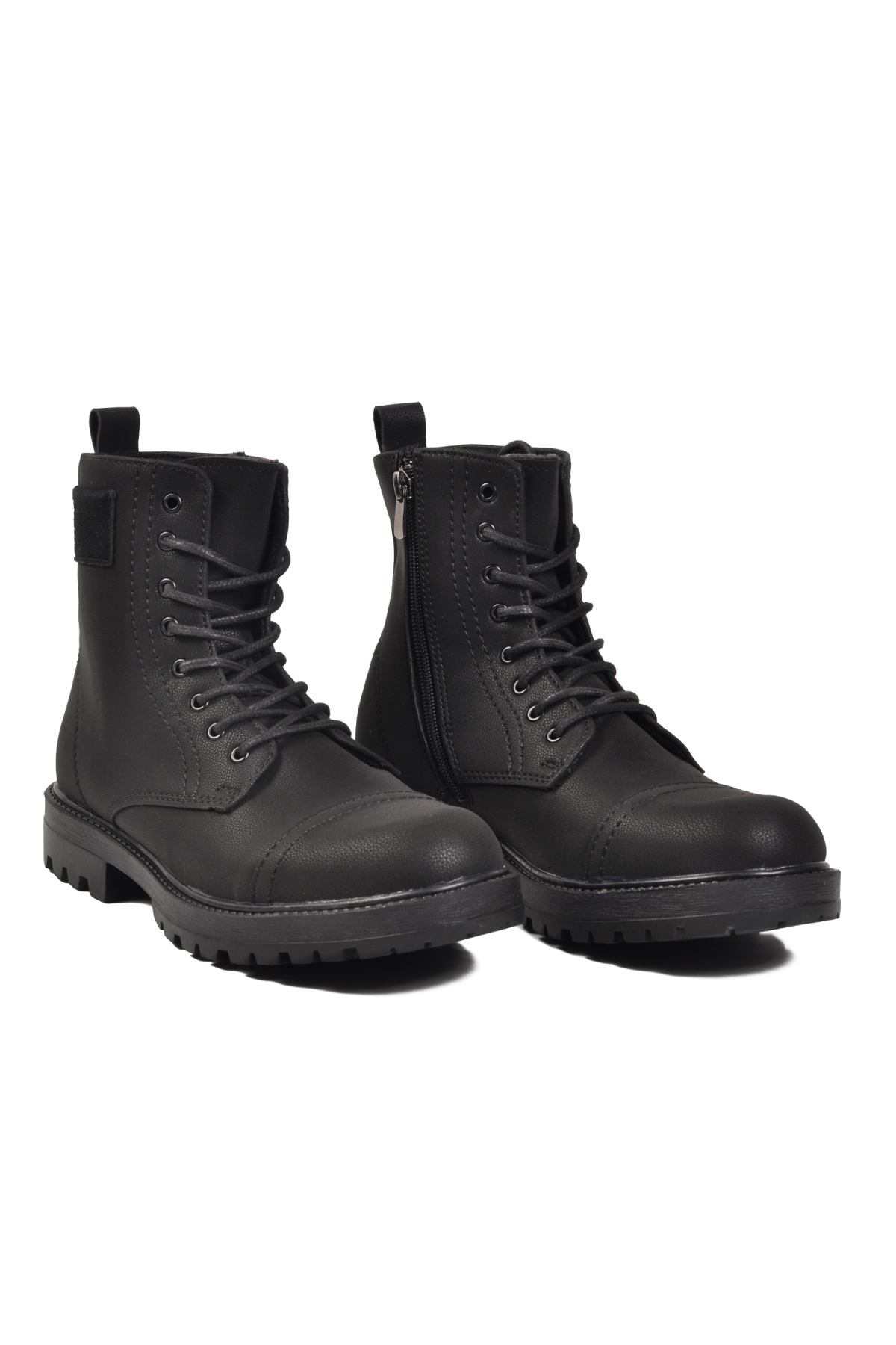 Ayakmod Ayakmod 856 Bağcıklı Kaymaz Siyah Erkek Bot | Flo Siyah - 4. görsel