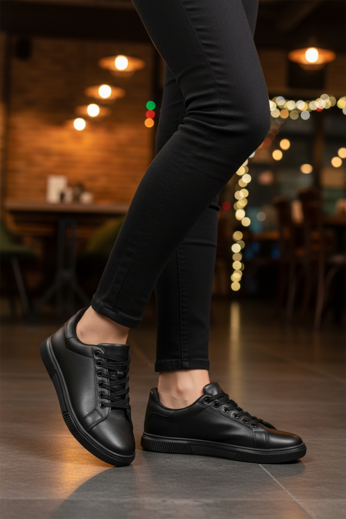 Ayk S Ayk S Ayk's Mota 600 Bağcıklı Siyah Erkek Spor Ayakkabı Sneaker | Flo Siyah - 4. görsel