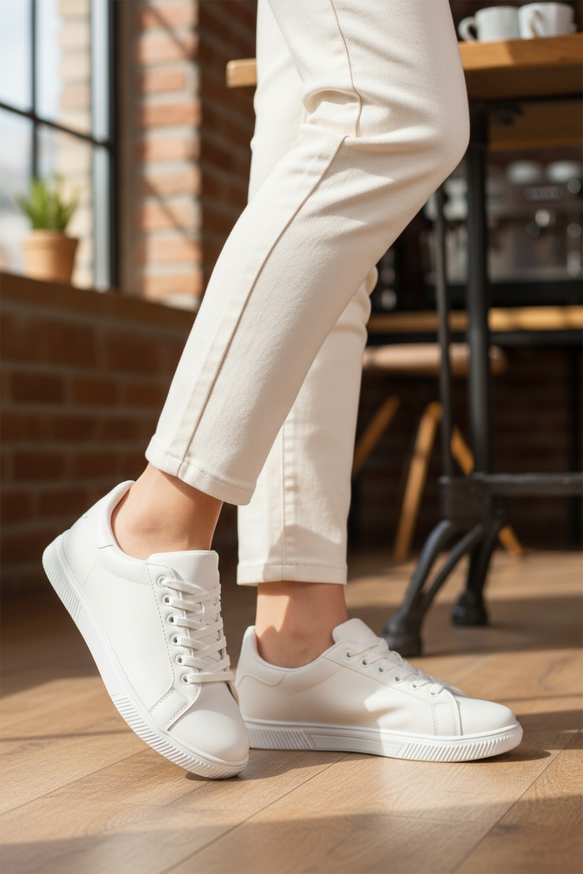 Ayk S Ayk S Ayk's Mota 600 Bağcıklı Beyaz Erkek Spor Ayakkabı Sneaker | Flo Beyaz - 4. görsel