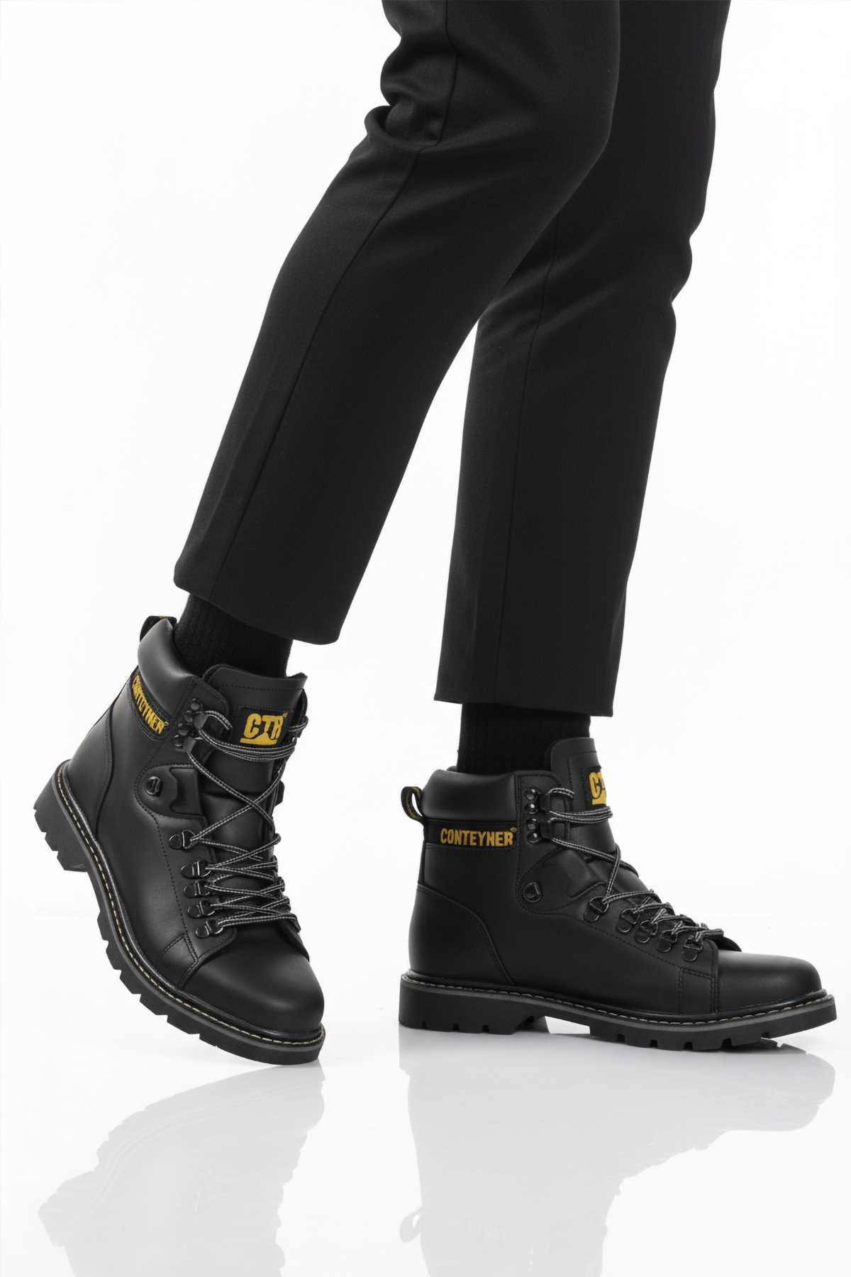Conteyner Conteyner 930 Kaymaz Taban Siyah Erkek Bot | Flo Siyah - 2. görsel