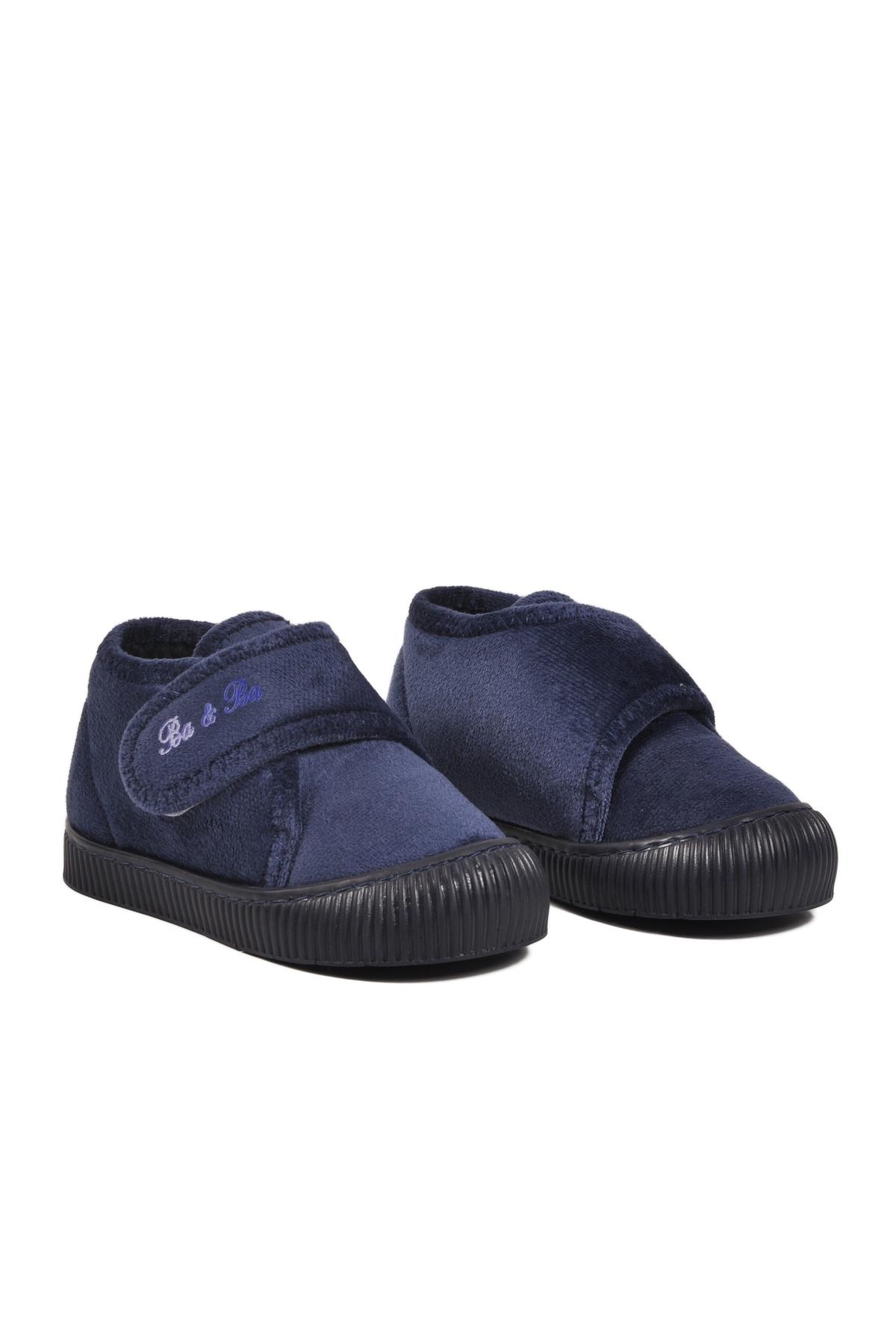 Ayakmod Ayakmod Lacivert Süet Cırtlı Unisex Çocuk Panduf Ba&Ba 058999 P Sandalet & Terlik | Flo Lacivert - 4. görsel