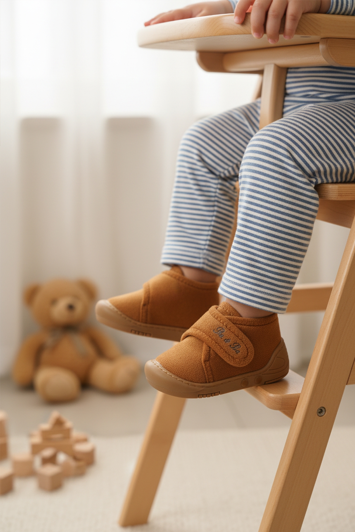 Ayakmod Ayakmod Taba Süet Cırtlı Bebek Panduf Ba&Ba 058989 B Sandalet & Terlik | Flo Taba - 4. görsel