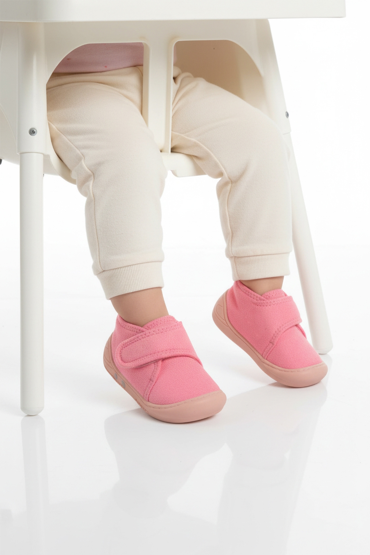 Pembe Süet Cırtlı Bebek Panduf Ba&Ba 058989 B - Görsel 2