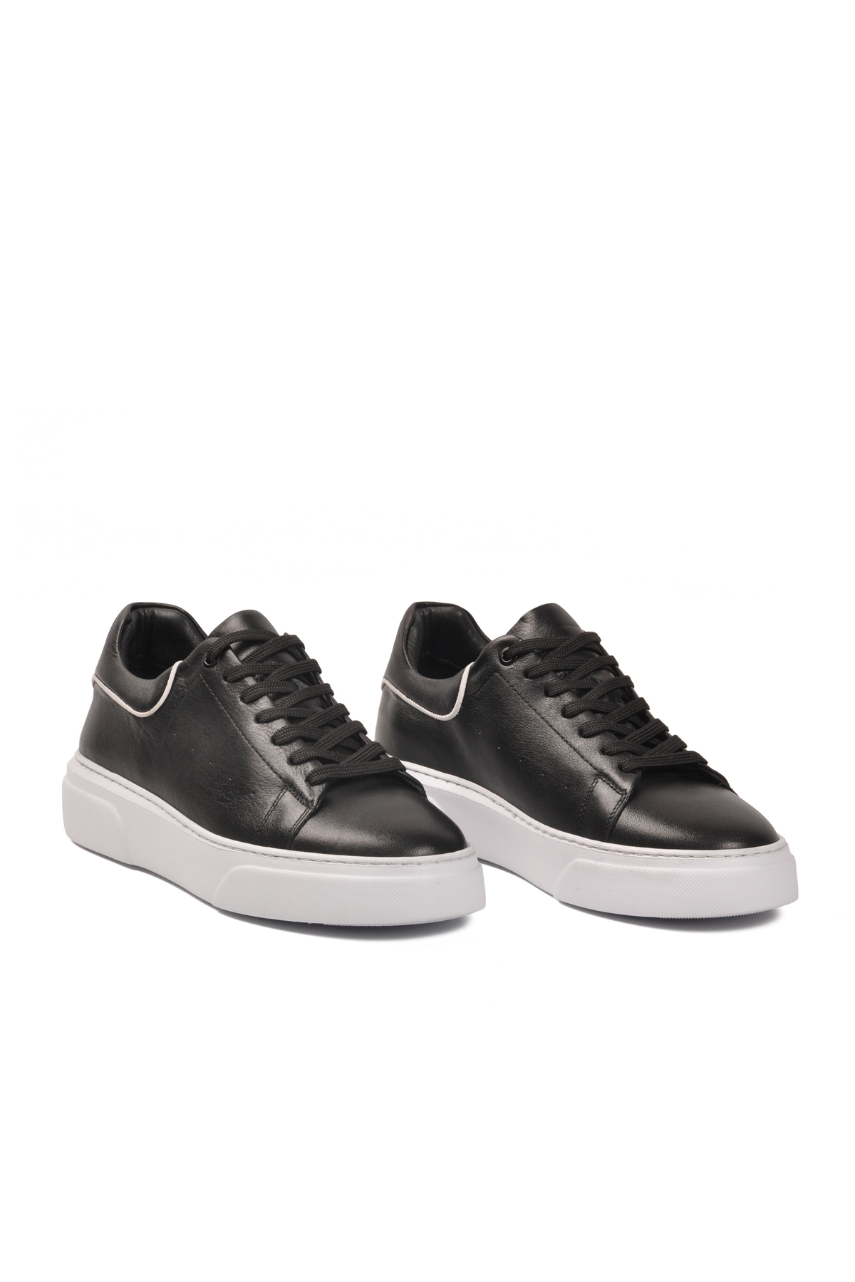 Siyah Hakiki Deri Erkek Casual Ayakkabı 751025 M - Görsel 4