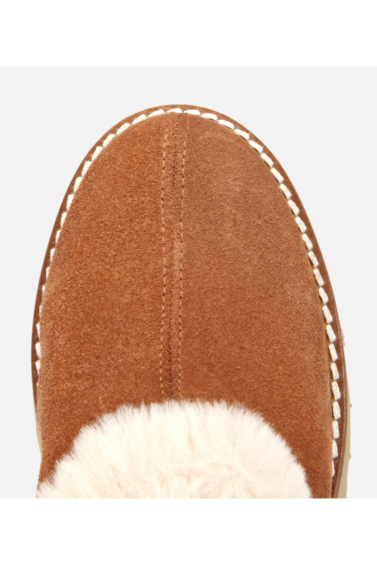 Hotiç Hotiç Kadın Süet Deri Taba Kürk Detaylı Kalın Tabanlı Terlik Sandalet & Terlik | Flo Taba - 7. görsel