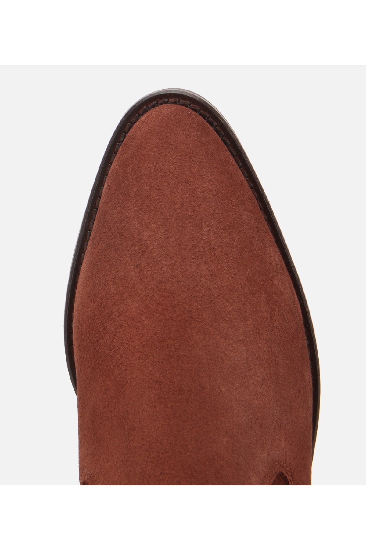 Hotiç Hotiç Kadın Süet Deri Taba Sivri Burunlu Lastik Detaylı Topuklu Bot | Flo Taba - 6. görsel