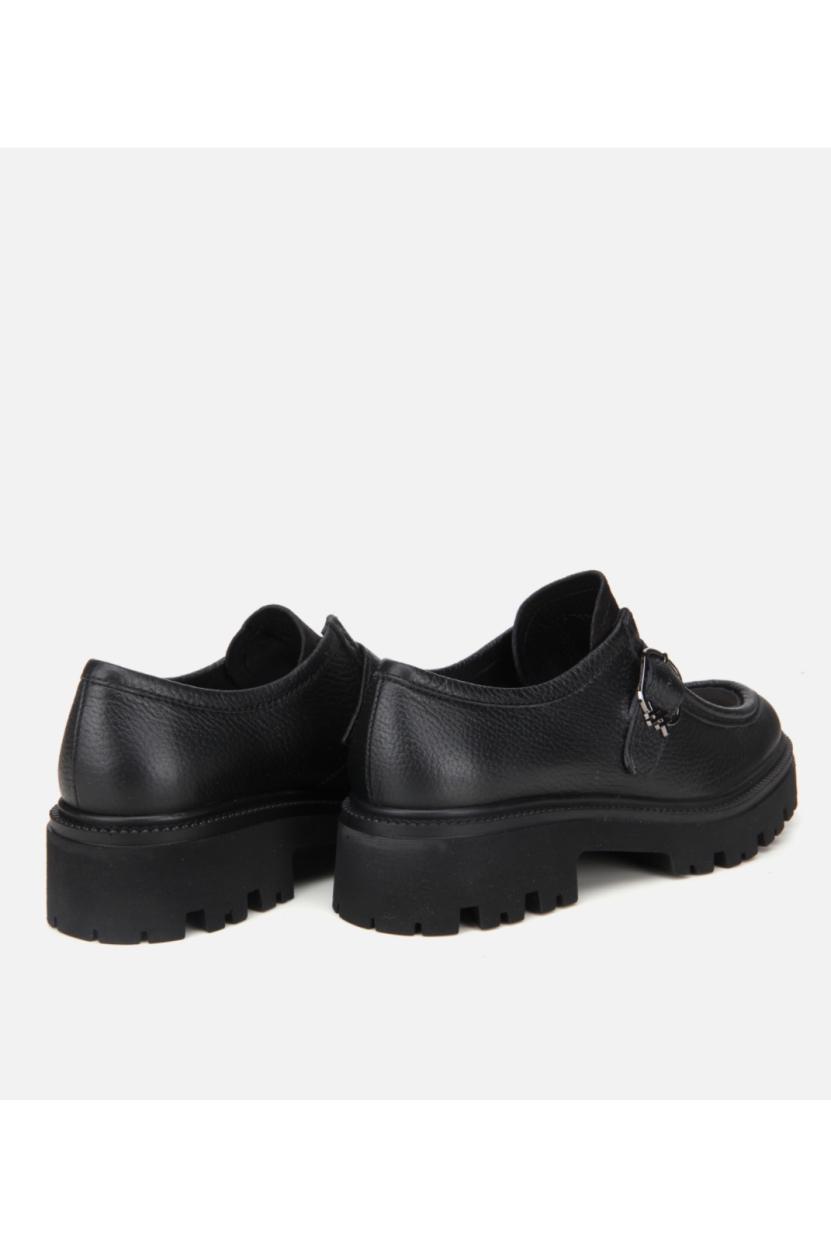 Hotiç Hotiç Kadın Deri Siyah Toka Detaylı Günlük Loafer Casual Ayakkabı | Flo Siyah - 5. görsel