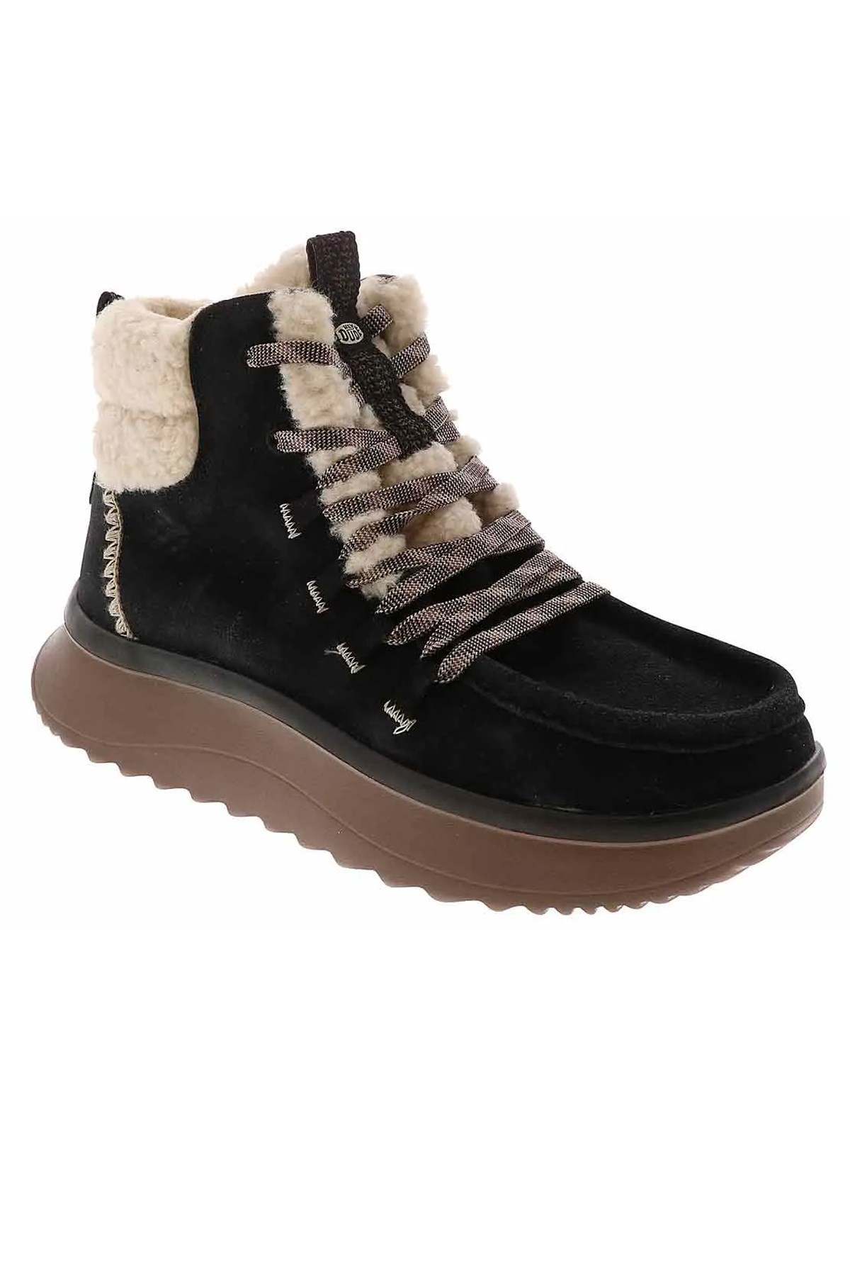 Hey Dude Hey Dude Siyah Wendy Peak Apres Suede Kadın Bot Outdoor Ayakkabı | Flo Siyah - 3. görsel