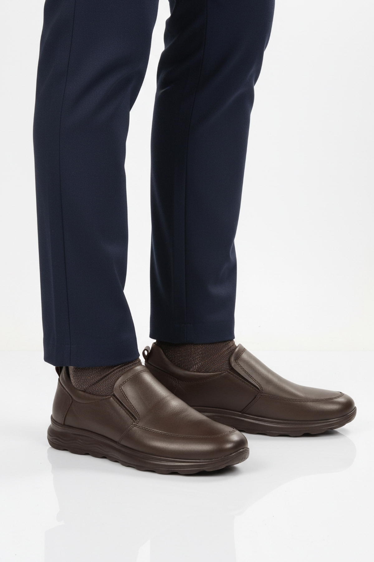 Kahve Hafif Bağcıksız Erkek Casual Ayakkabı 1612 M - Görsel 2