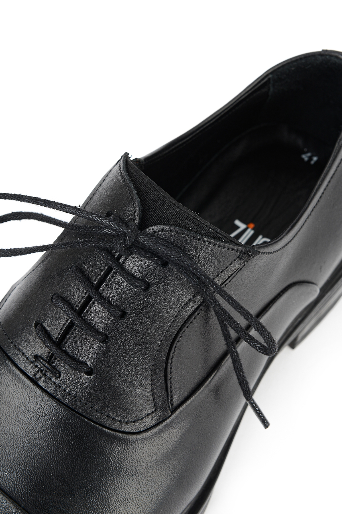 Erkek Hakiki Deri Ayakkabı 153745Z27614 Siyah - Görsel 7