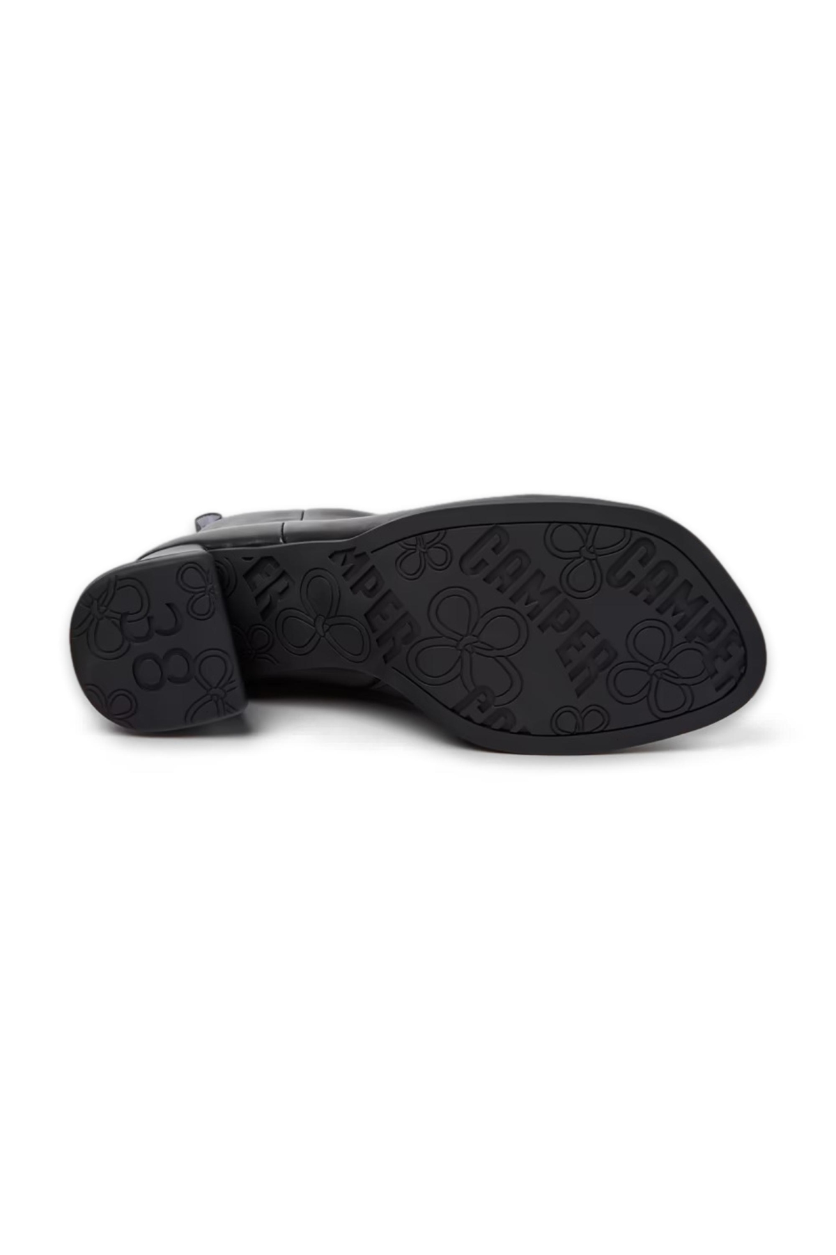 K400798 Kora Topuklu Siyah Kadın Bot - Görsel 6