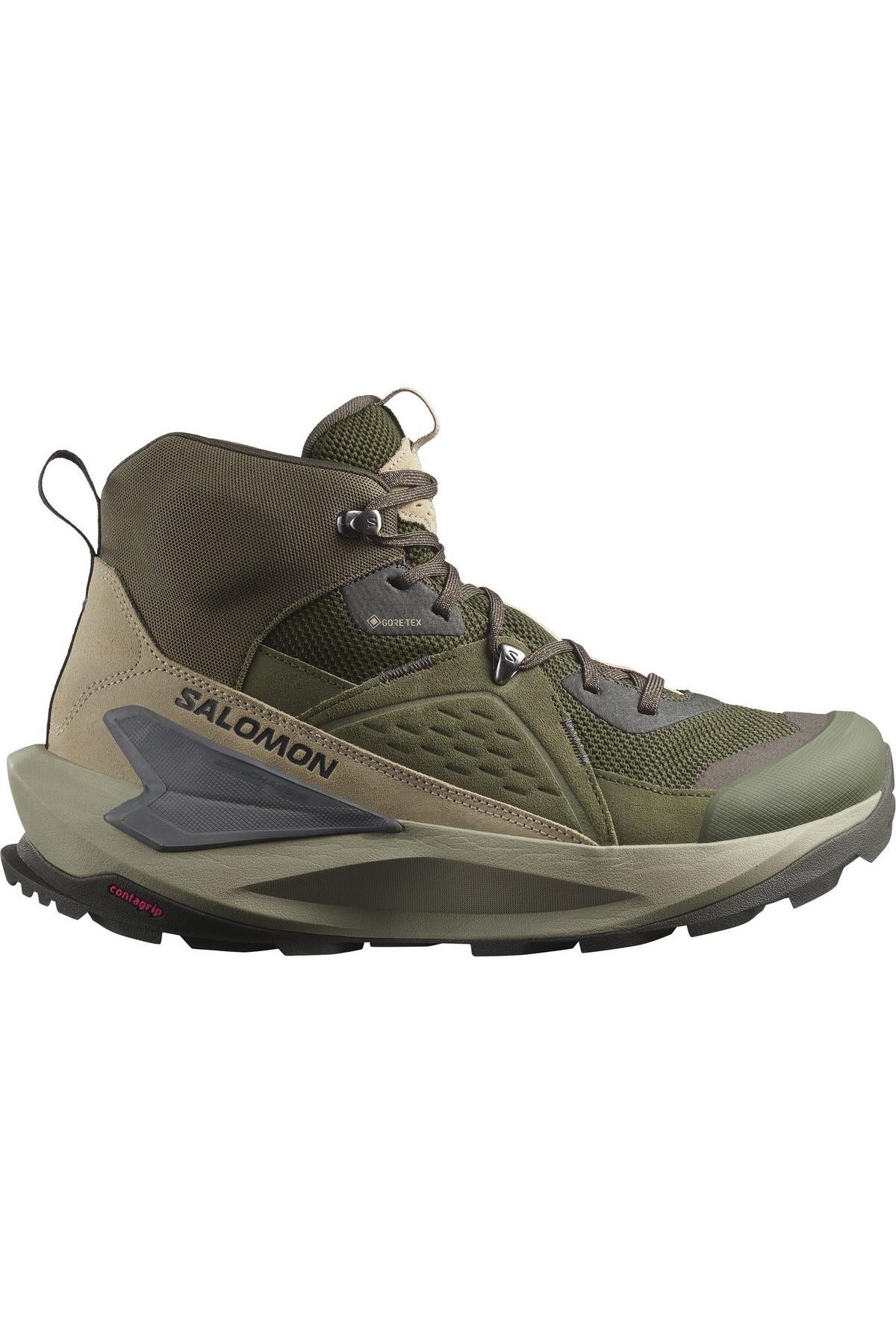 Salomon Salomon Yeşil L47697800 Elixir Mid Gtx Erkek Outdoor Ayakkabısı | Flo Yeşil - 2. görsel