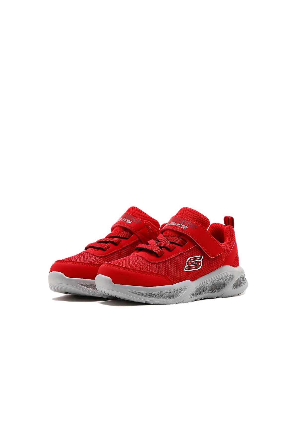 Skechers Skechers Kirmizi 401675N RDBK Meteor-Lights - Krendox Erkek Çocuk Spor Ayakkabı Casual Ayakkabı | Flo Kirmizi - 5. görsel