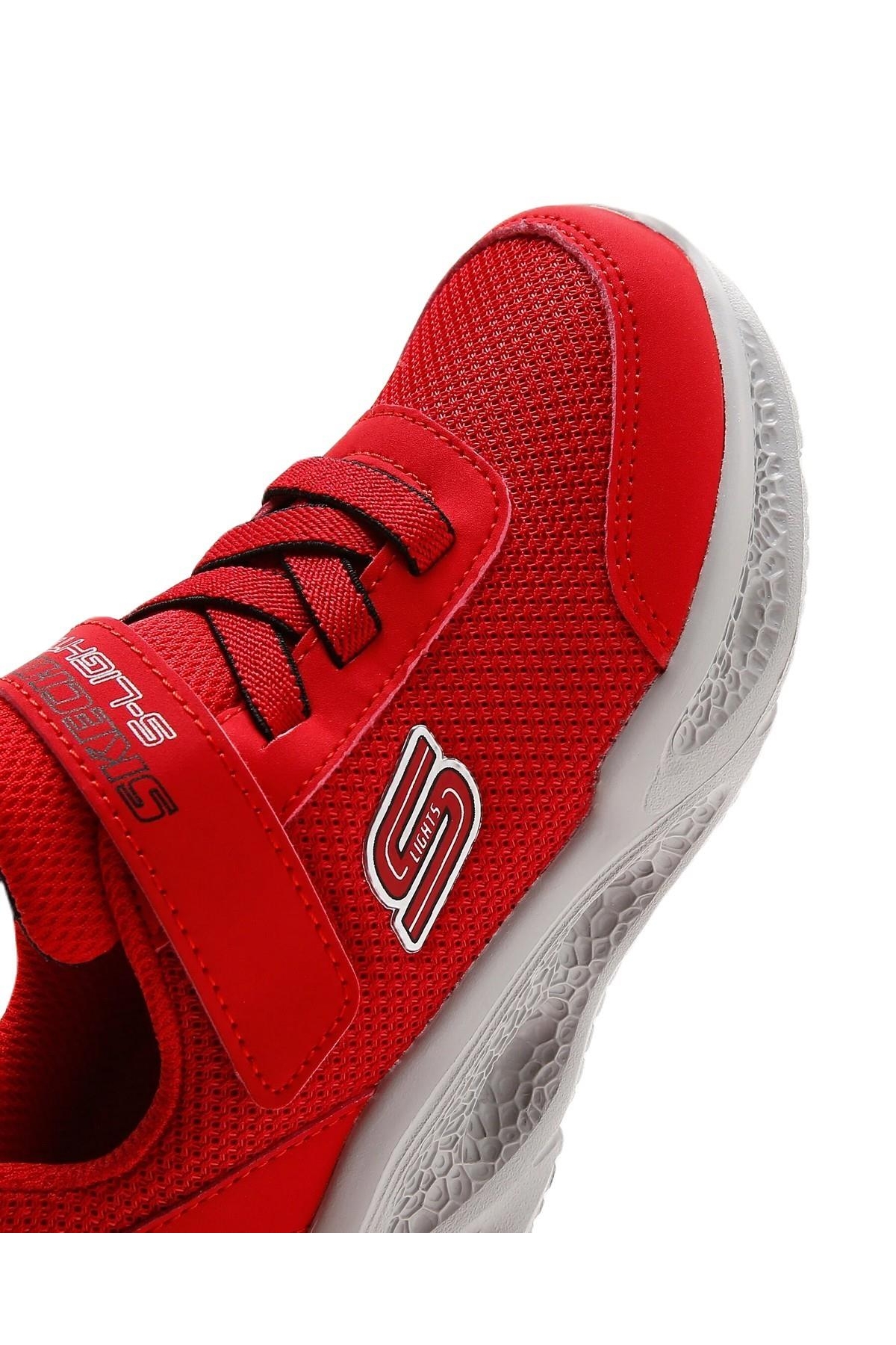 Skechers Skechers Kirmizi 401675N RDBK Meteor-Lights - Krendox Erkek Çocuk Spor Ayakkabı Casual Ayakkabı | Flo Kirmizi - 9. görsel