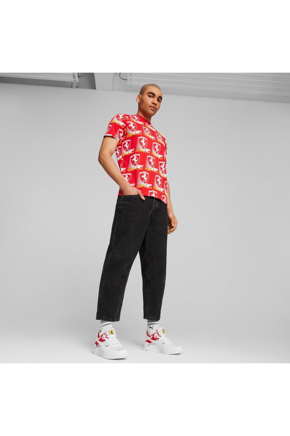 Puma Puma Beyaz 30795002 Ferrari Trinity Erkek Günlük Spor Ayakkabı Sneaker | Flo Beyaz - 9. görsel