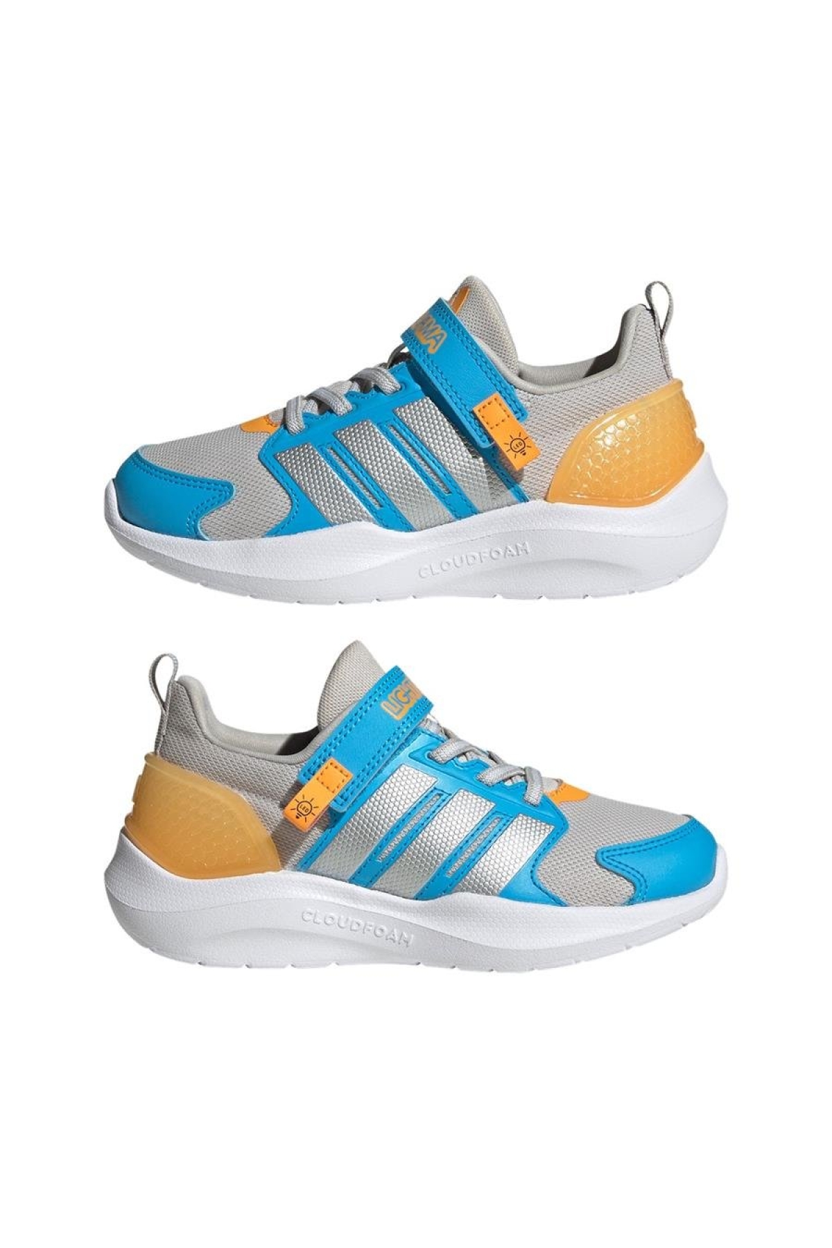 Adidas Adidas Çocuk Gri Koşu Ayakkabısı LIGHTORAMA RNR EL C JQ4164 Sneaker | Flo Gri - 3. görsel