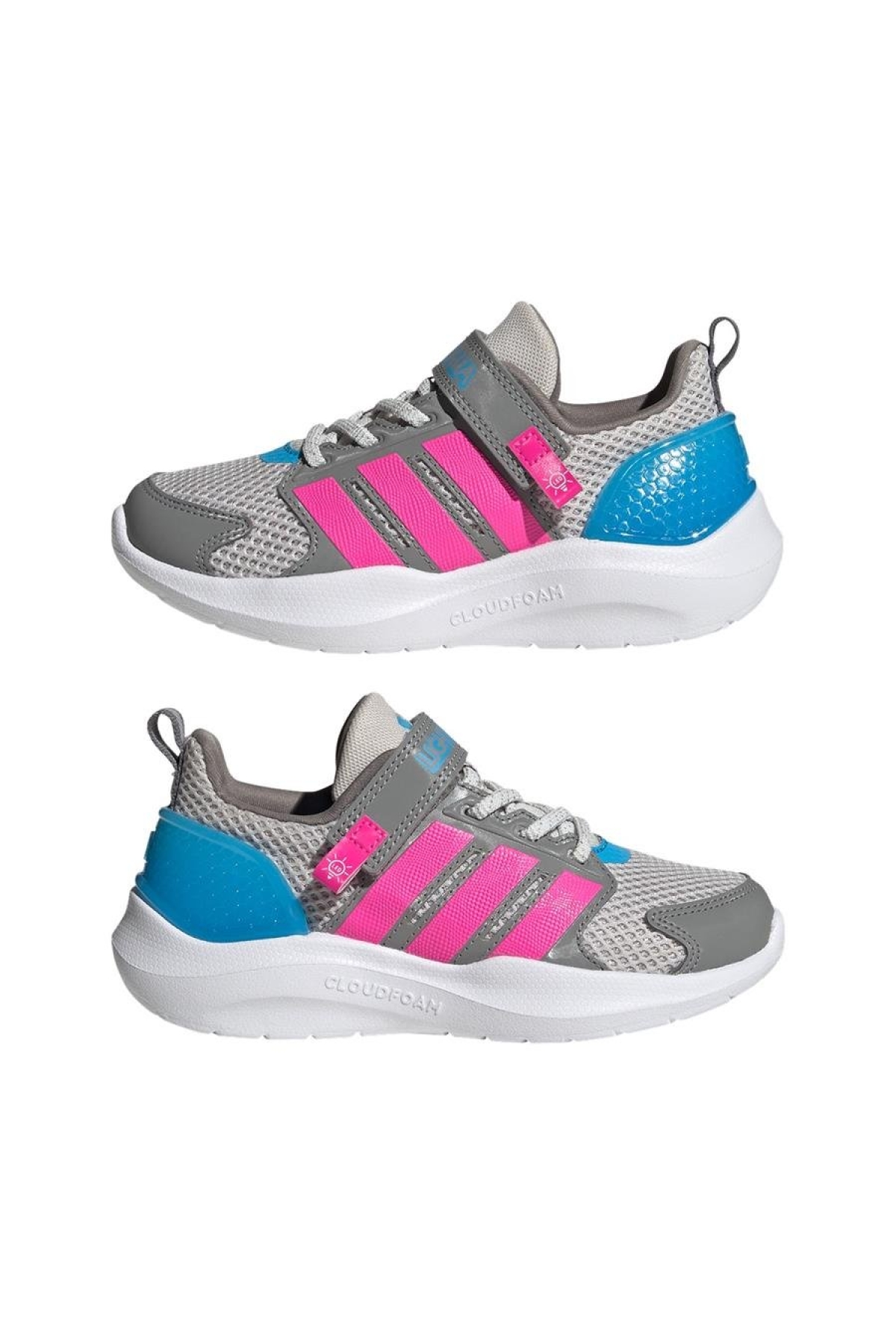 Adidas Adidas Çocuk Gri Koşu Ayakkabısı LIGHTORAMA RNR EL C HQ9253 Sneaker | Flo Gri - 3. görsel