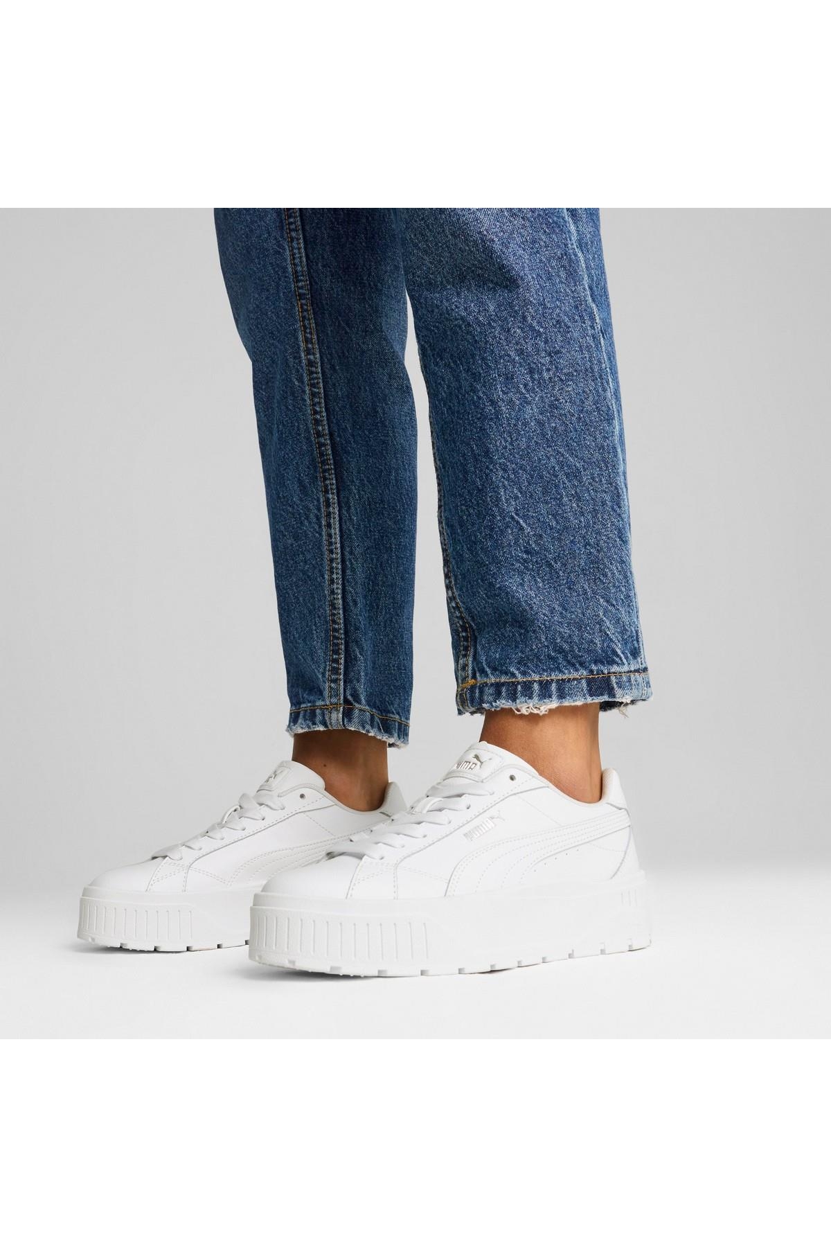 Puma Puma Beyaz 39745602 Karmen II L Kadın Günlük Spor Ayakkabı Sneaker | Flo Beyaz - 8. görsel