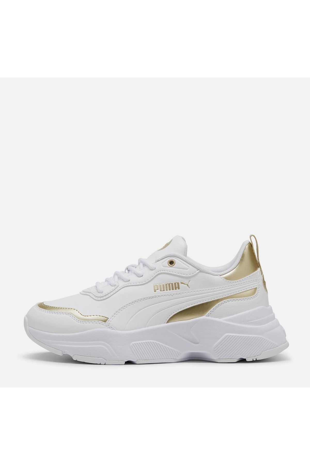 Puma Puma Beyaz 39780201 Cassia Rose Metallic Dream Kadın Günlük Spor Ayakkabı Sneaker | Flo Beyaz - 3. görsel
