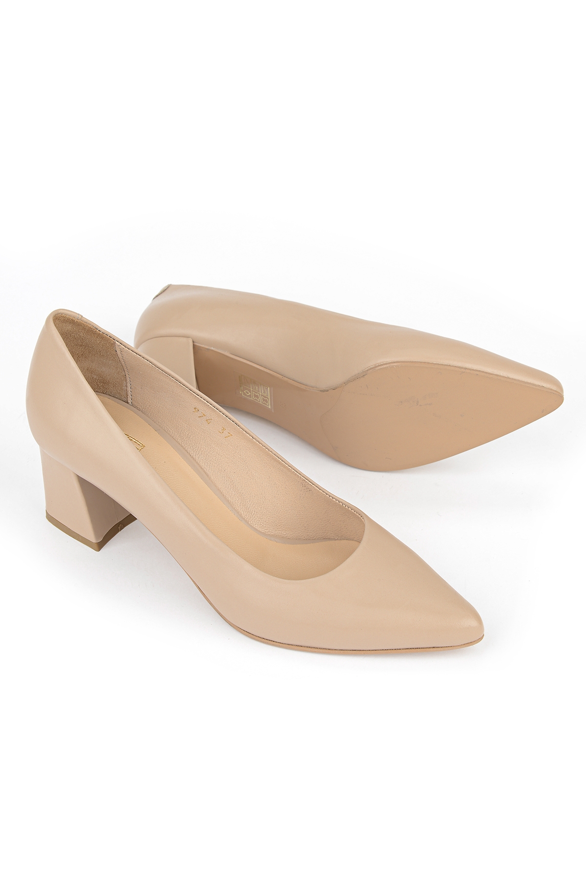 Ziya Ziya Çok Renkli Kadın Hakiki Deri Topuklu Ayakkabı 1531030Z974 Cappuccino | Flo Çok Renkli - 5. görsel