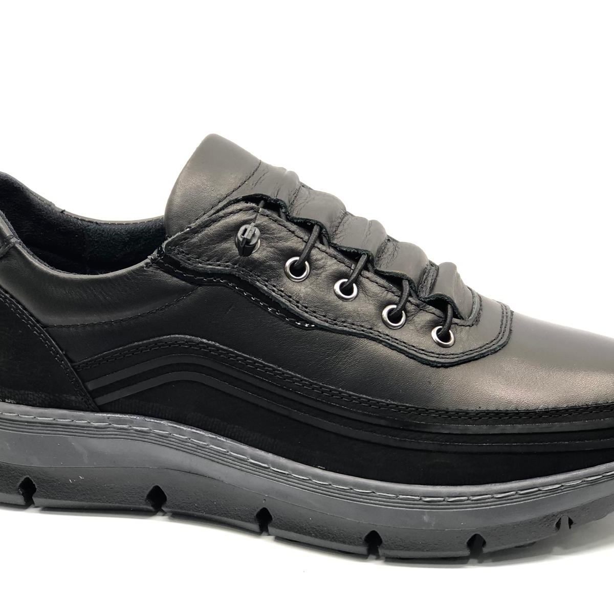 Dropland Dropland Siyah 9212 Hakiki Deri Erkek Casual Ayakkabı | Flo Siyah - 5. görsel