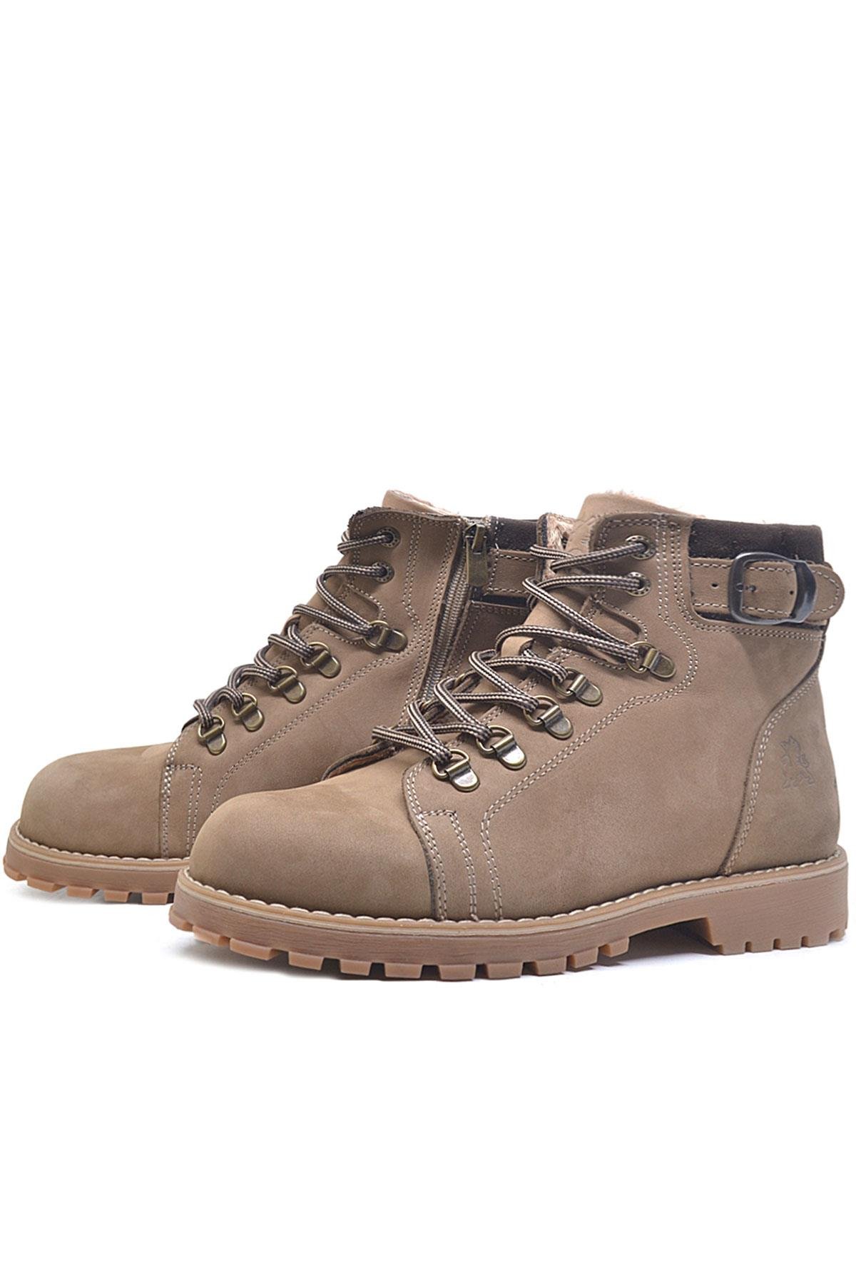 Rakerplus Rakerplus Griffon Hakiki Deri Vizon Fermuarlı Çocuk Bot Flo'da! Vizon - 4. görsel