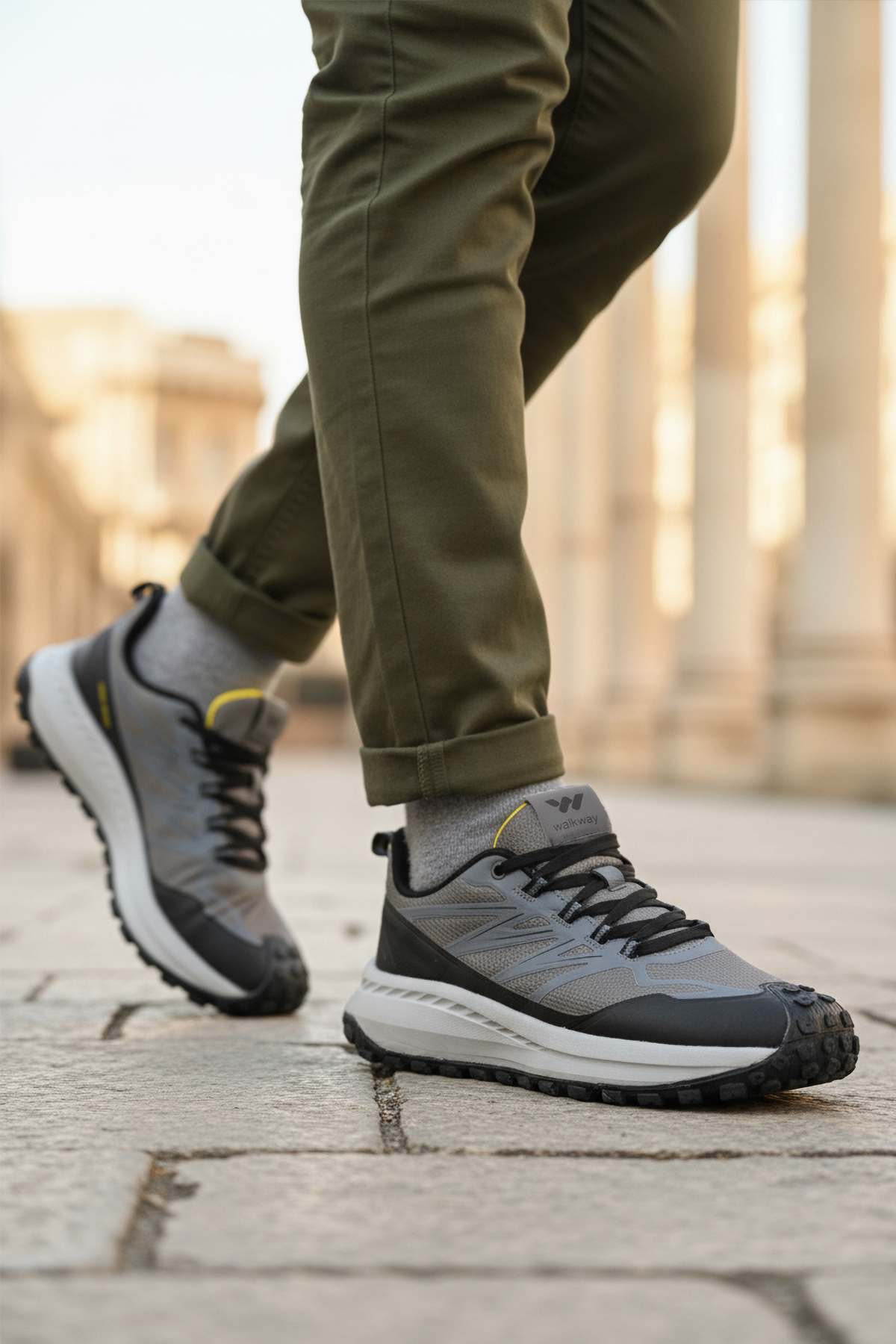 Walkway Walkway Gri Osiria 2035 Füme Erkek Spor Ayakkabı Sneaker | Flo Gri - 2. görsel