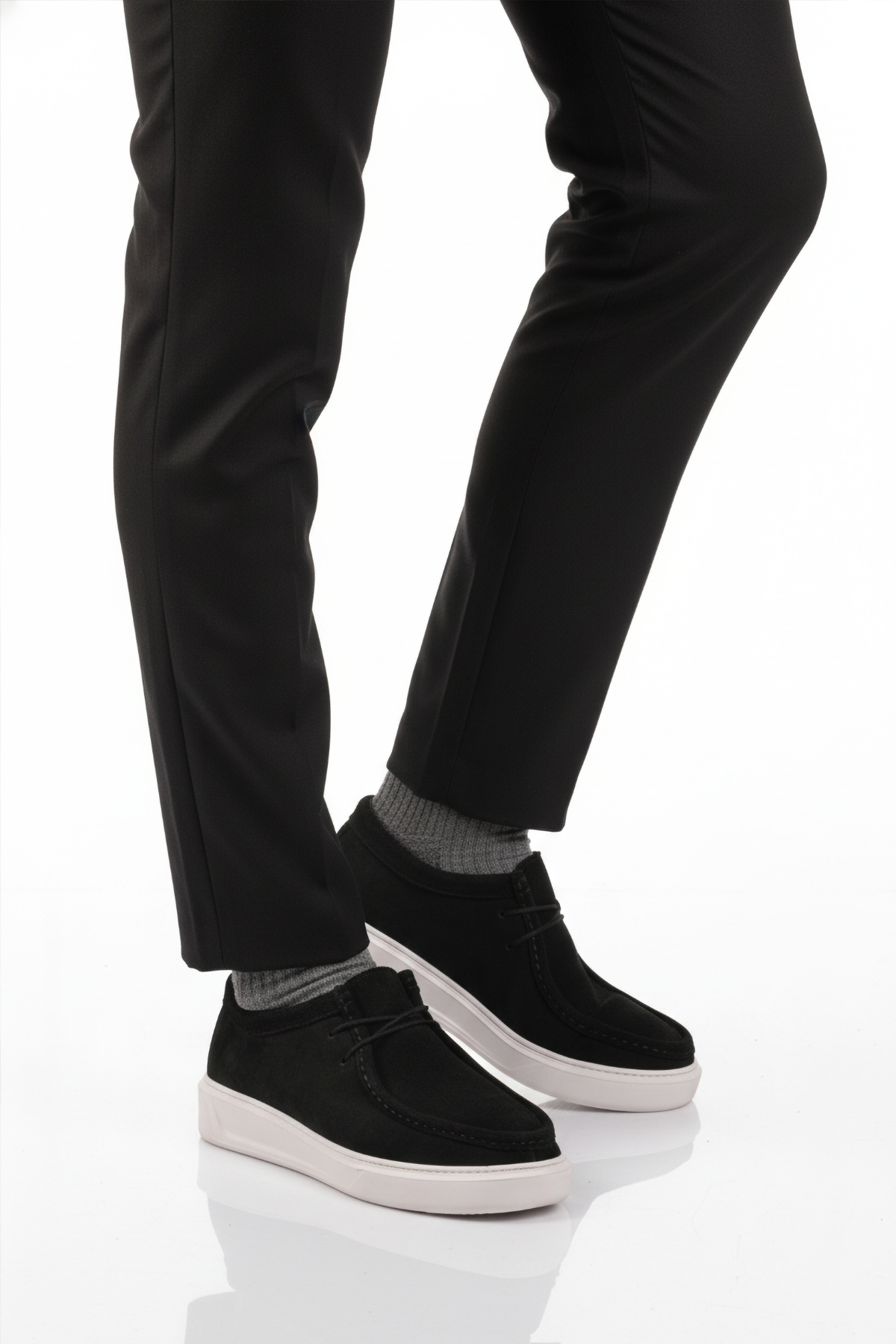 Walkway Walkway 1614 Jel Taban Siyah Nubuk Erkek Günlük Ayakkabı Casual Ayakkabı | Flo Siyah - 3. görsel