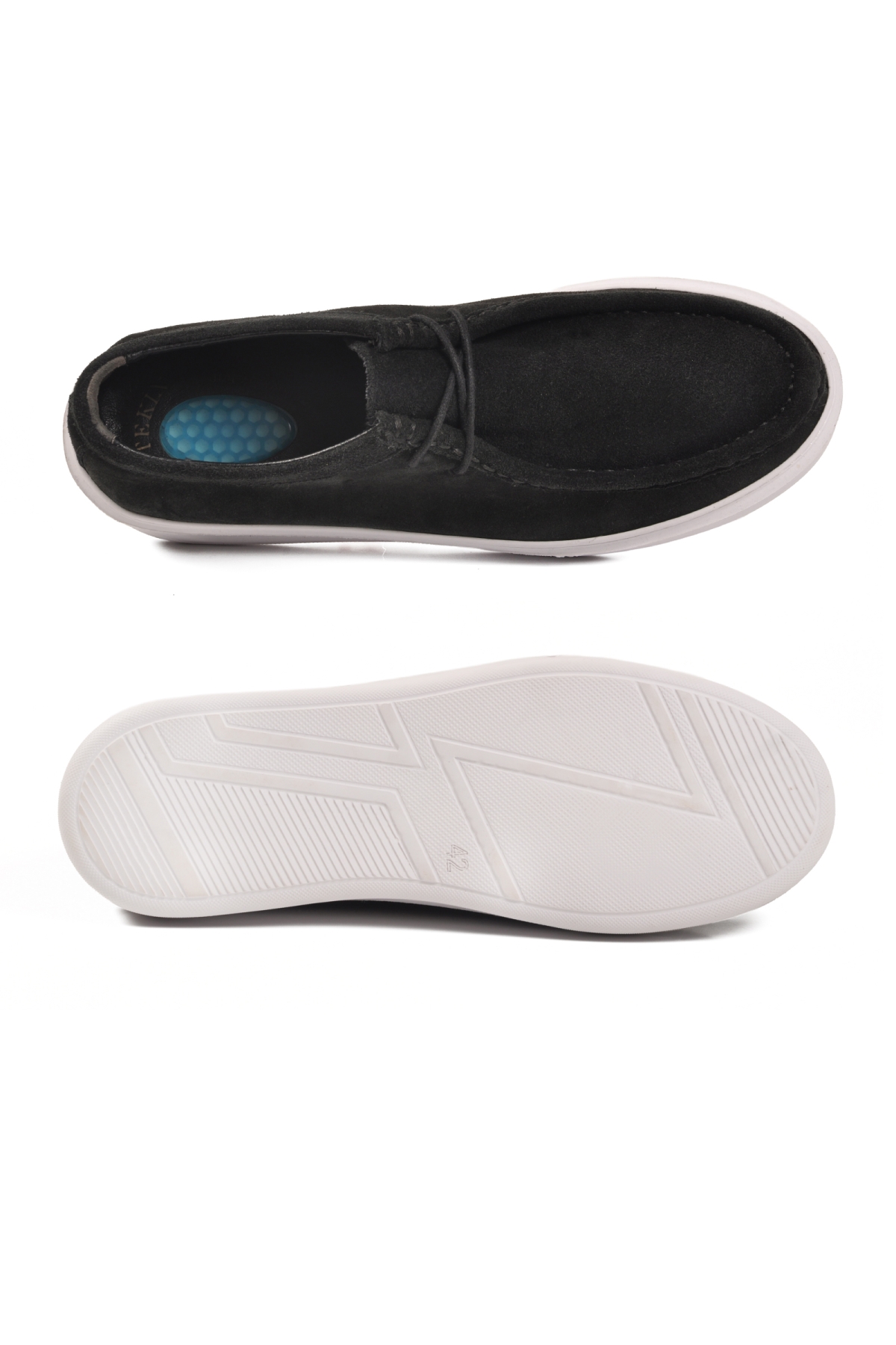 Walkway Walkway 1614 Jel Taban Siyah Nubuk Erkek Günlük Ayakkabı Casual Ayakkabı | Flo Siyah - 6. görsel