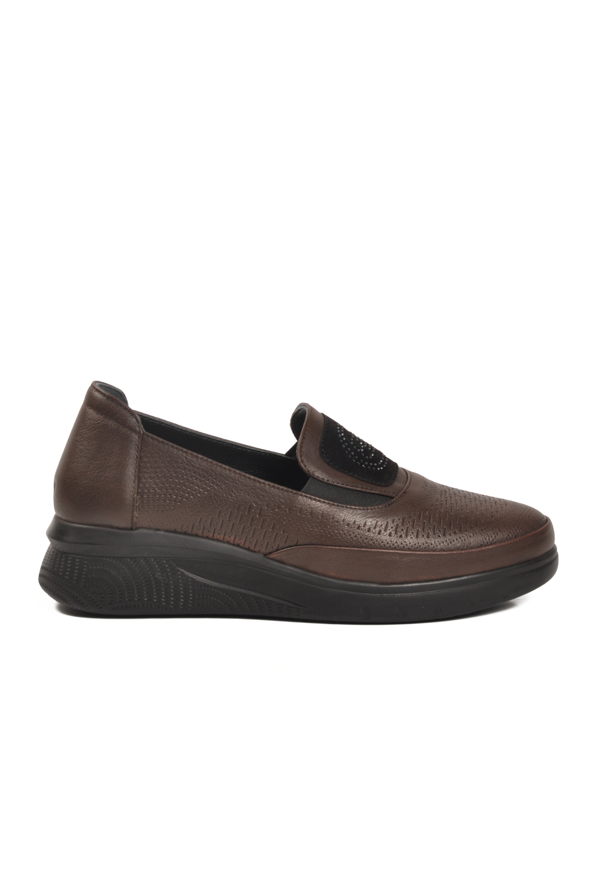 Voyager Voyager Kahverengi 9779 Anatomik Hakiki Deri Kahve Kadın Günlük Ayakkabı Casual Ayakkabı | Flo Kahverengi - 3. görsel