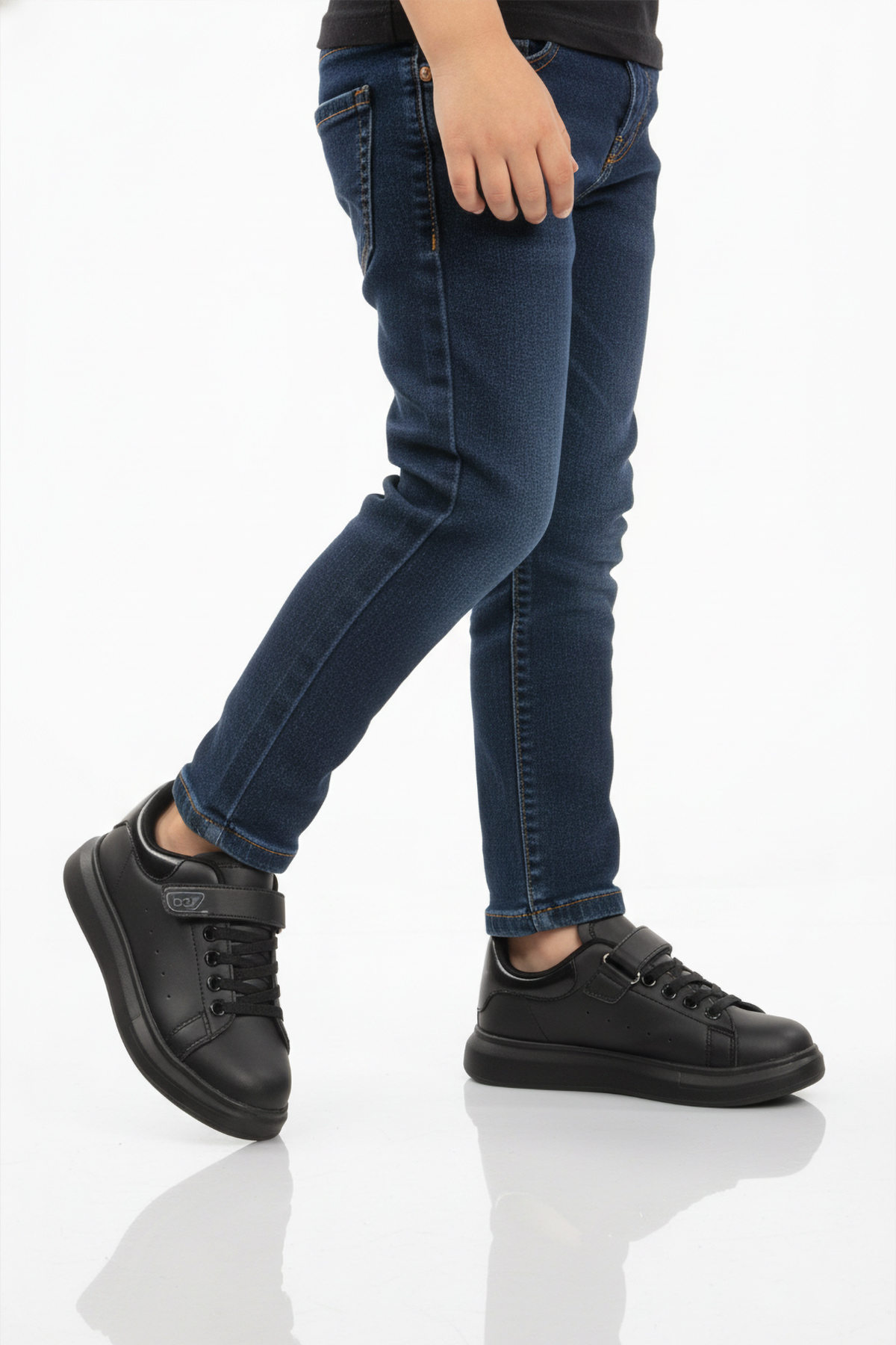 Walkway Walkway 150 F Cırtlı Siyah Unisex Çocuk Spor Ayakkabı Sneaker | Flo Siyah - 3. görsel