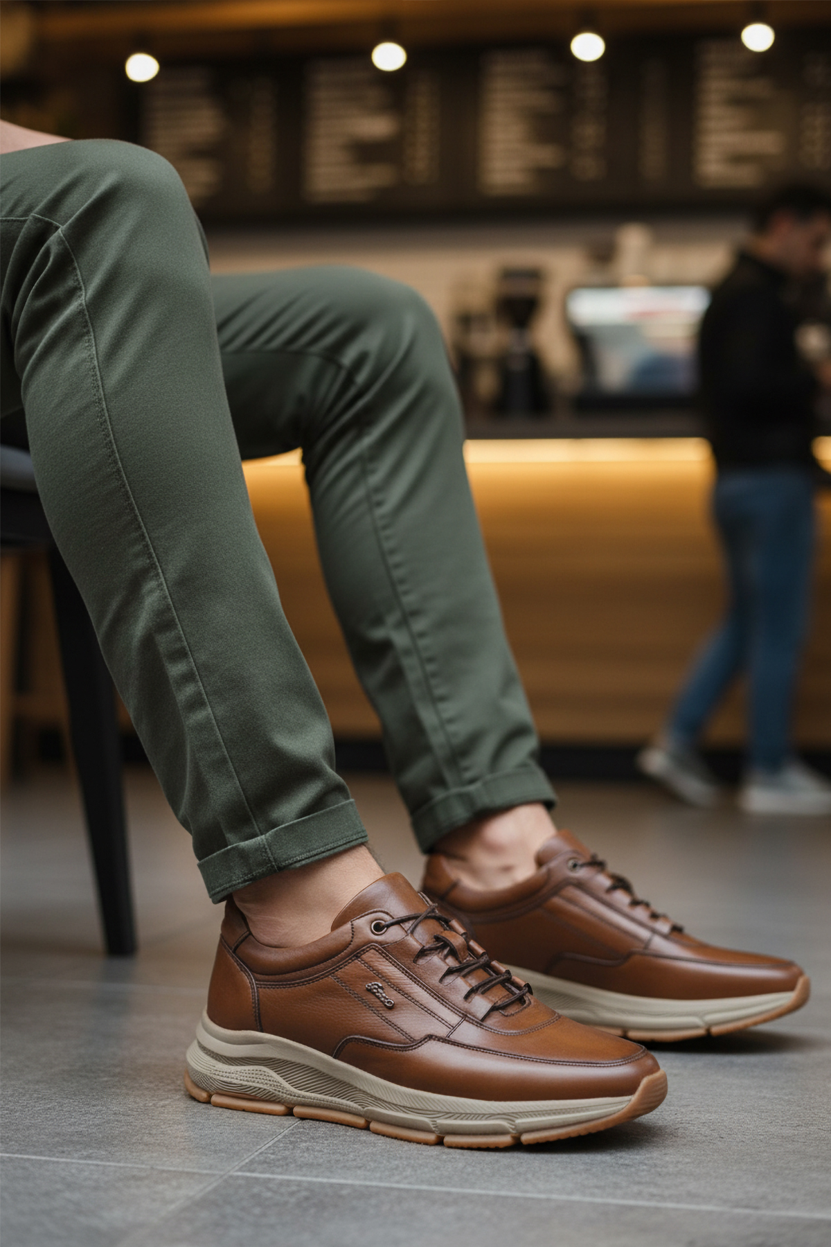 Fosco Fosco 3146 Hakiki Deri Taba Erkek Günlük Ayakkabı Casual Ayakkabı | Flo Taba - 2. görsel