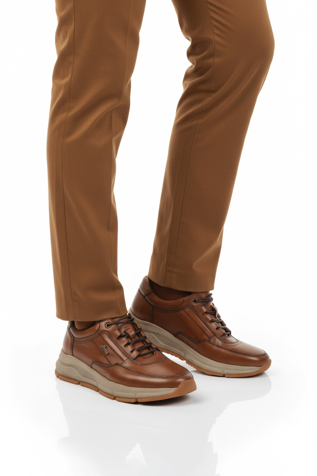 Fosco Fosco 3146 Hakiki Deri Taba Erkek Günlük Ayakkabı Casual Ayakkabı | Flo Taba - 3. görsel