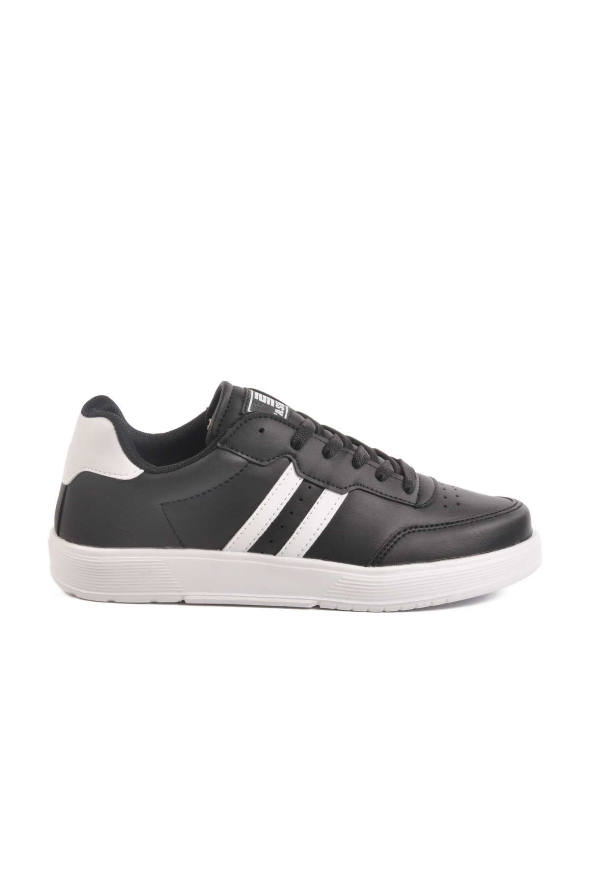 Walkway Walkway 163 Bağcıklı Siyah Beyaz Unisex Spor Ayakkabı Sneaker | Flo Siyah - 3. görsel