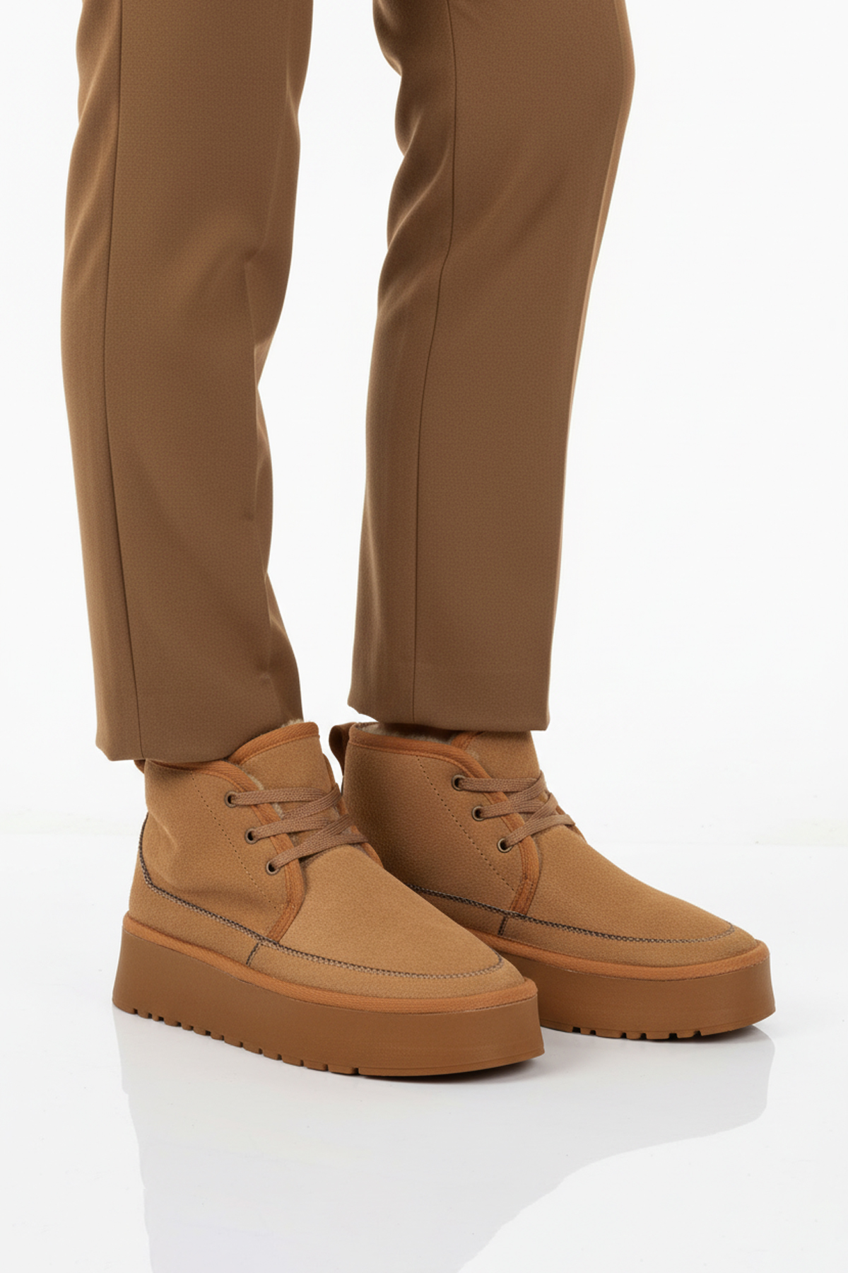 Walkway Walkway U-15 İçi Kürklü Soğuğa Dirençli Taba Kadın Bot | Flo Taba - 3. görsel