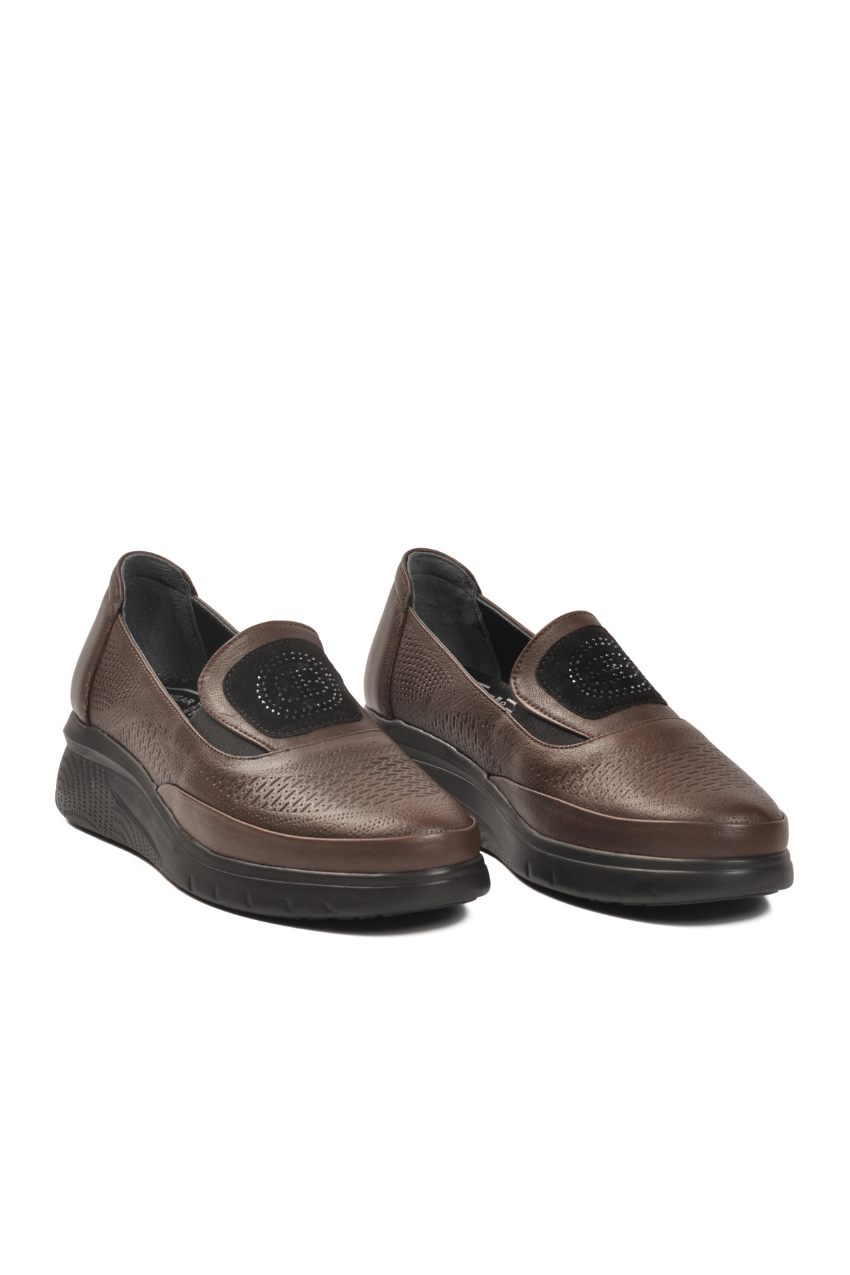 Voyager Voyager Kahverengi Kahve Hakiki Deri Kadın Casual Ayakkabı | Flo Kahverengi - 4. görsel