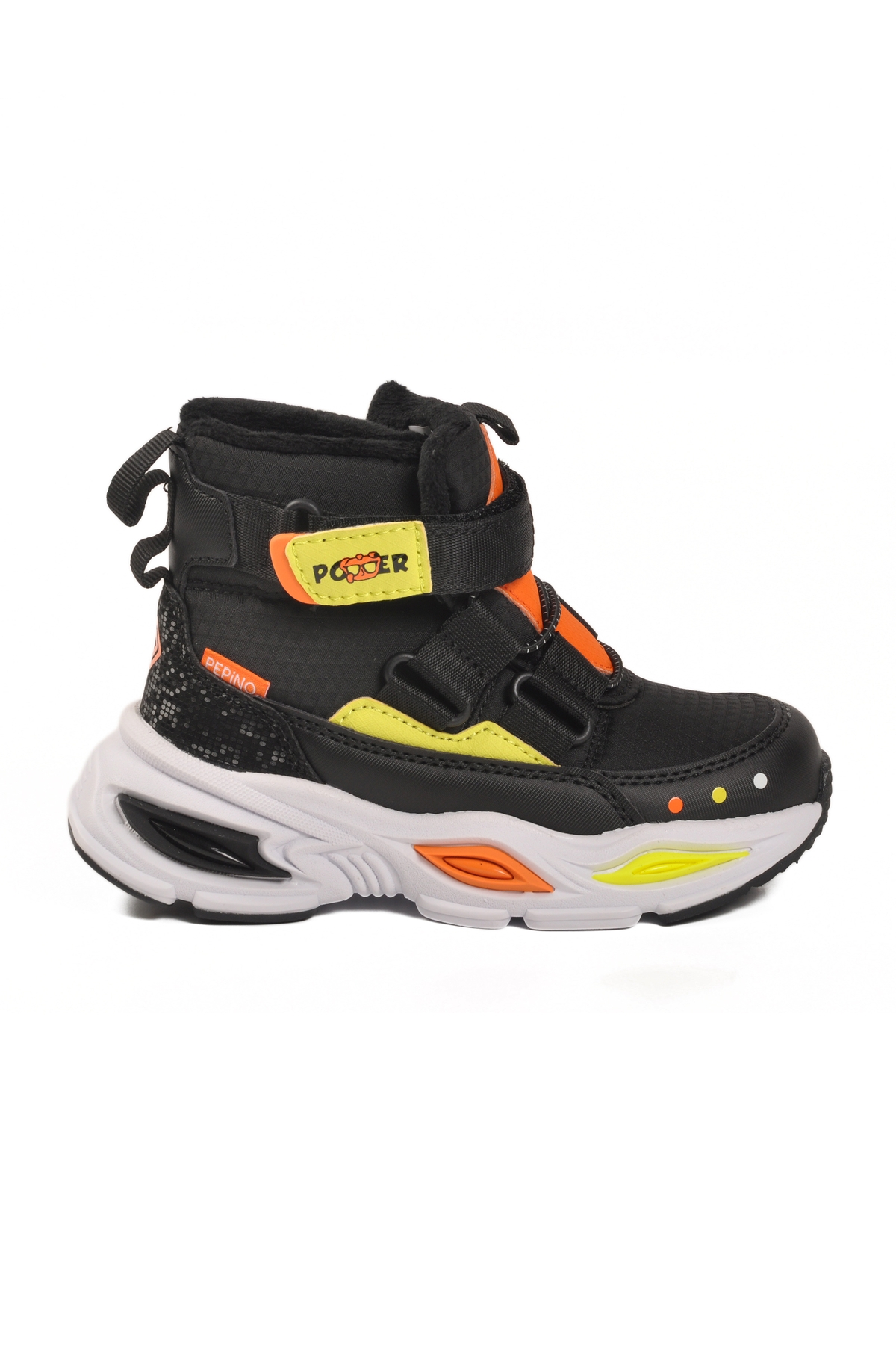 Pepino Pepino Siyah Cırtlı İçi Kürklü Erkek Çocuk Sneaker Bot | Flo Siyah - 3. görsel